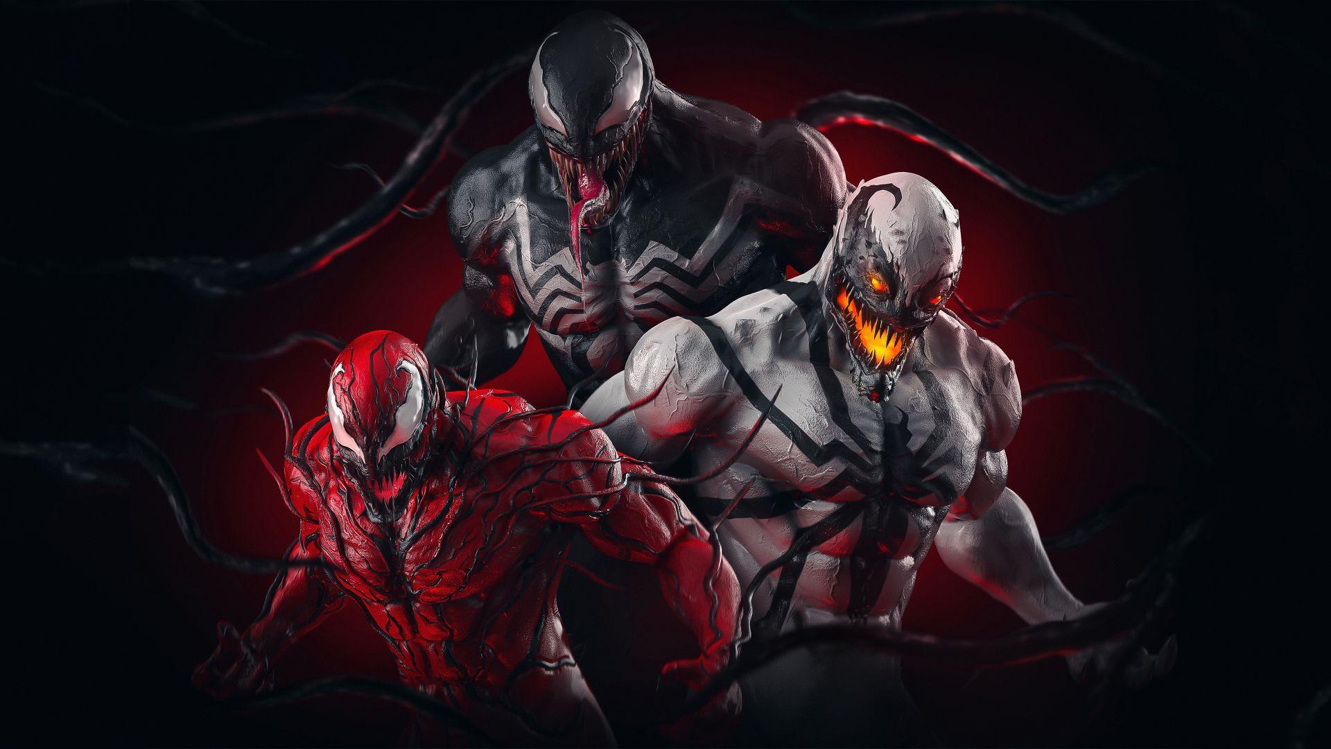 1920x1080 Desktop Wallpaper Venom Vs Carnage Vs Antivenom, Villain, HD Image, Picture, Background, 79b832