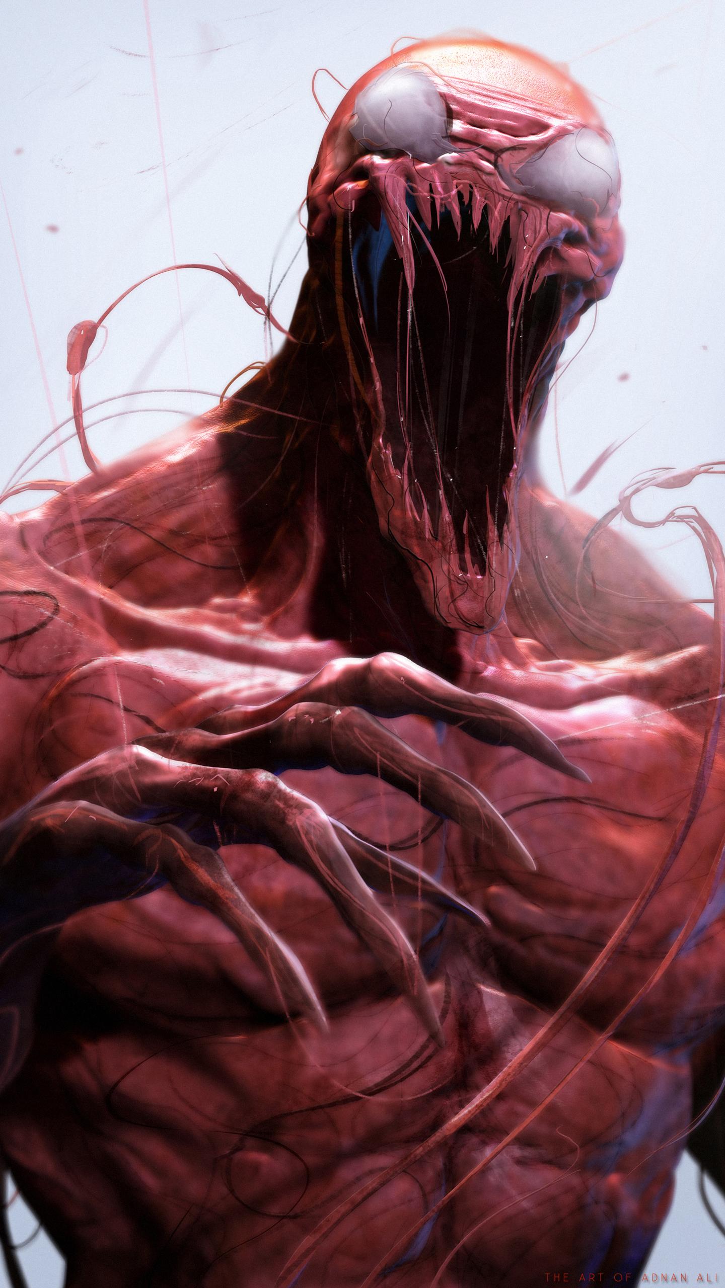 1440x2560 Carnage Symbiote Art HD Wallpaper