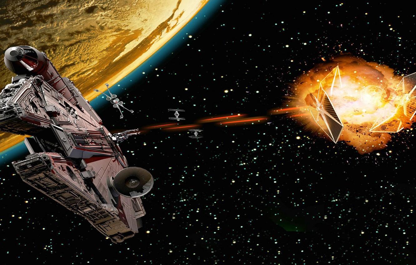 1332x850 Wallpaper fiction, planet, Star Wars, Star Wars, starship image for desktop, section фильмы