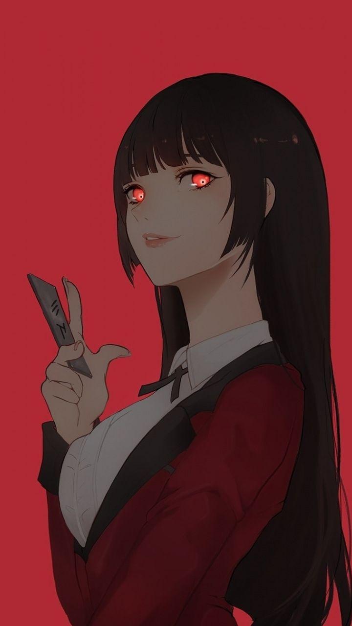 720x1280 Artwork, Yumeko Jabami, poker, Kakegurui, 720x1280 wallpaper. Yandere anime, Anime, Anime characters
