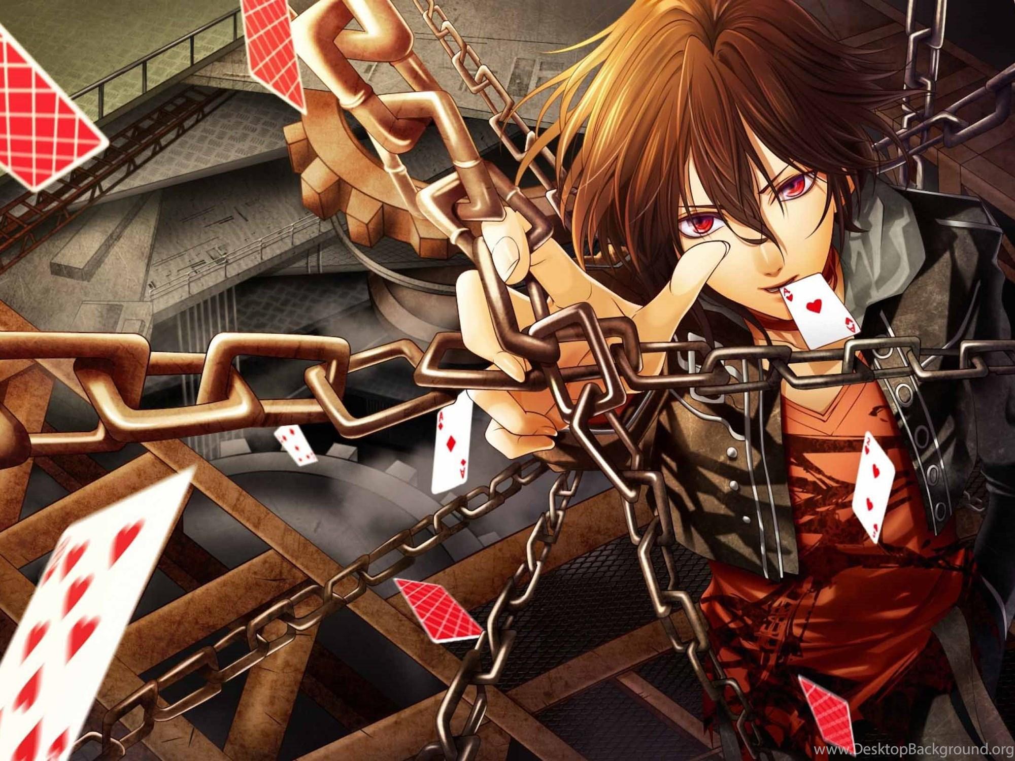 2000x1500 Poker Anime Boy Wallpaper DreamLoveWallpaper Desktop Background