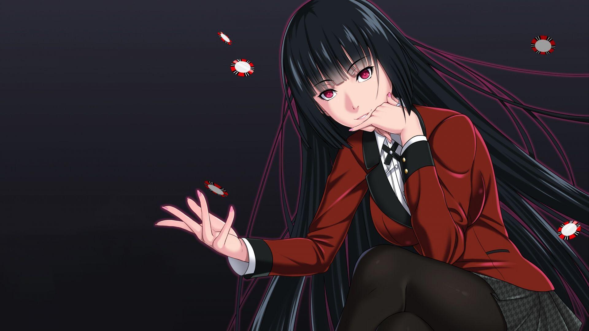 1920x1080 Desktop Wallpaper Yumeko Jabami, Poker, Game, Anime Art, HD Image, Picture, Background, 674287