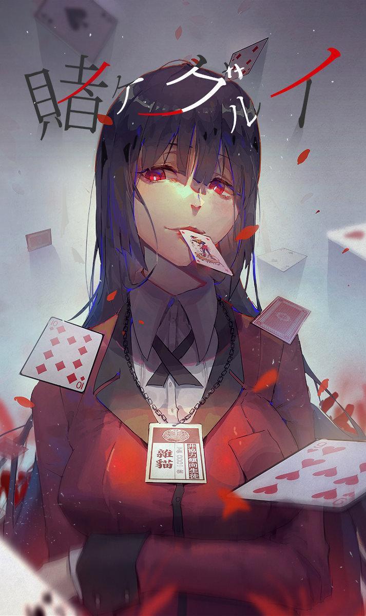713x1200 Yumeko Jabami Poker Wallpaper Free HD Wallpaper