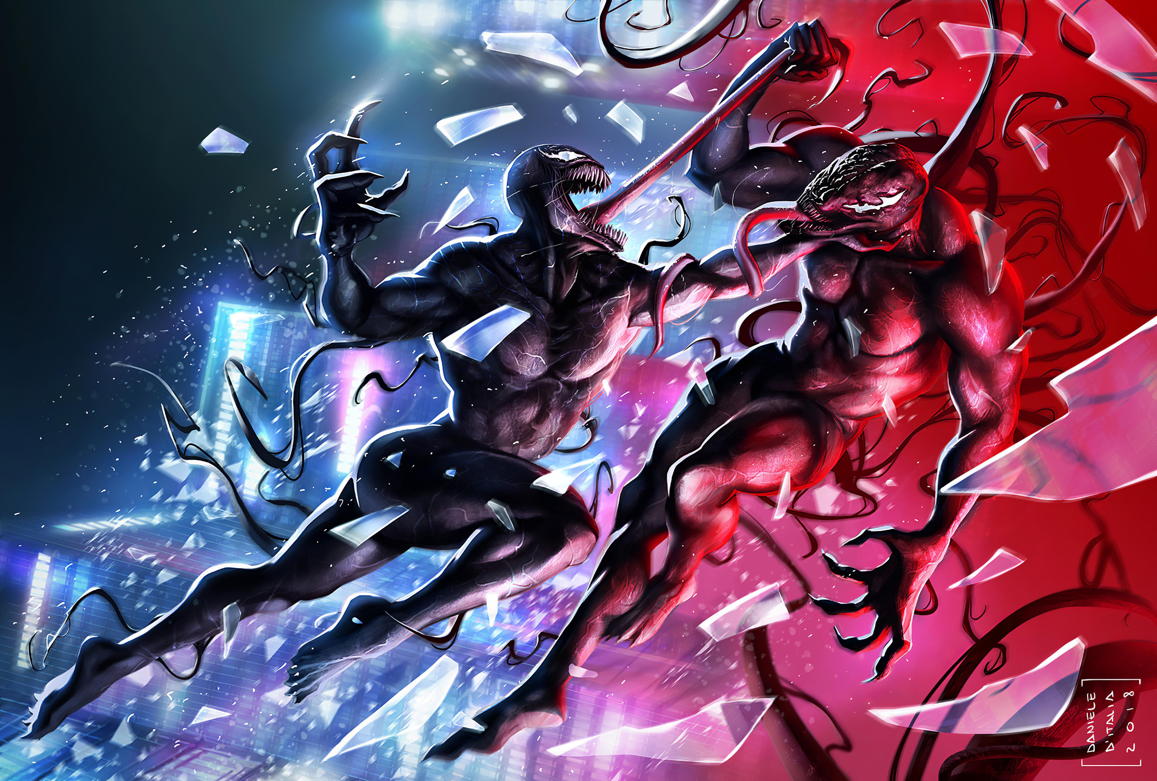 3840x2591 Venom Vs Carnage 4k, HD Superheroes, 4k Wallpaper, Image, Background, Photo and Picture