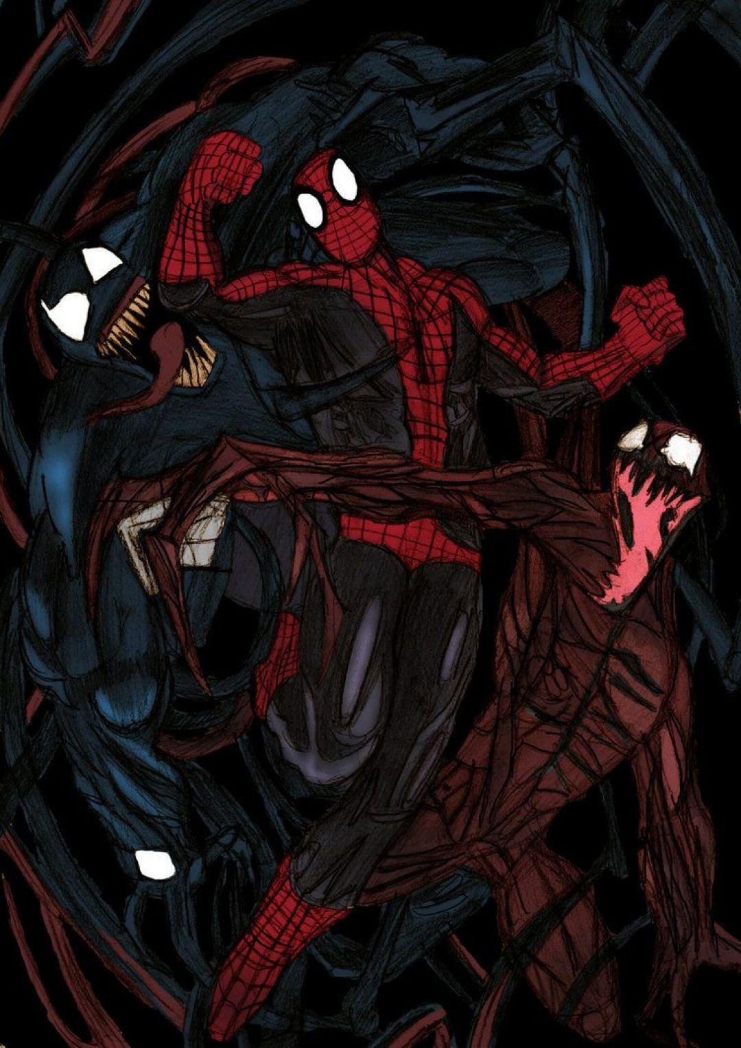 1080x1527 Spider Man Vs Carnage, IPhone, Desktop HD Background / Wallpaper (1080p, 4k) (png / Jpg) (2021)
