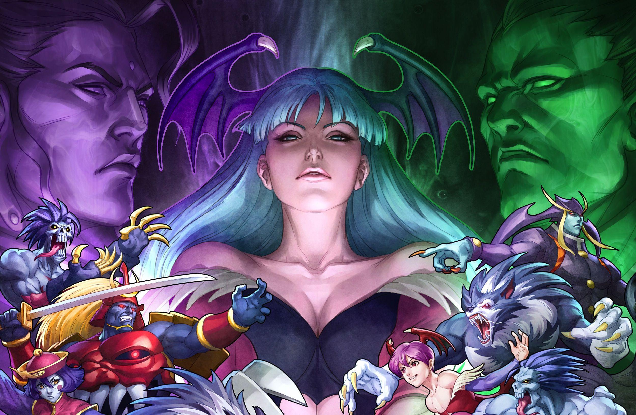 2498x1631 Darkstalkers Desktop Wallpaper