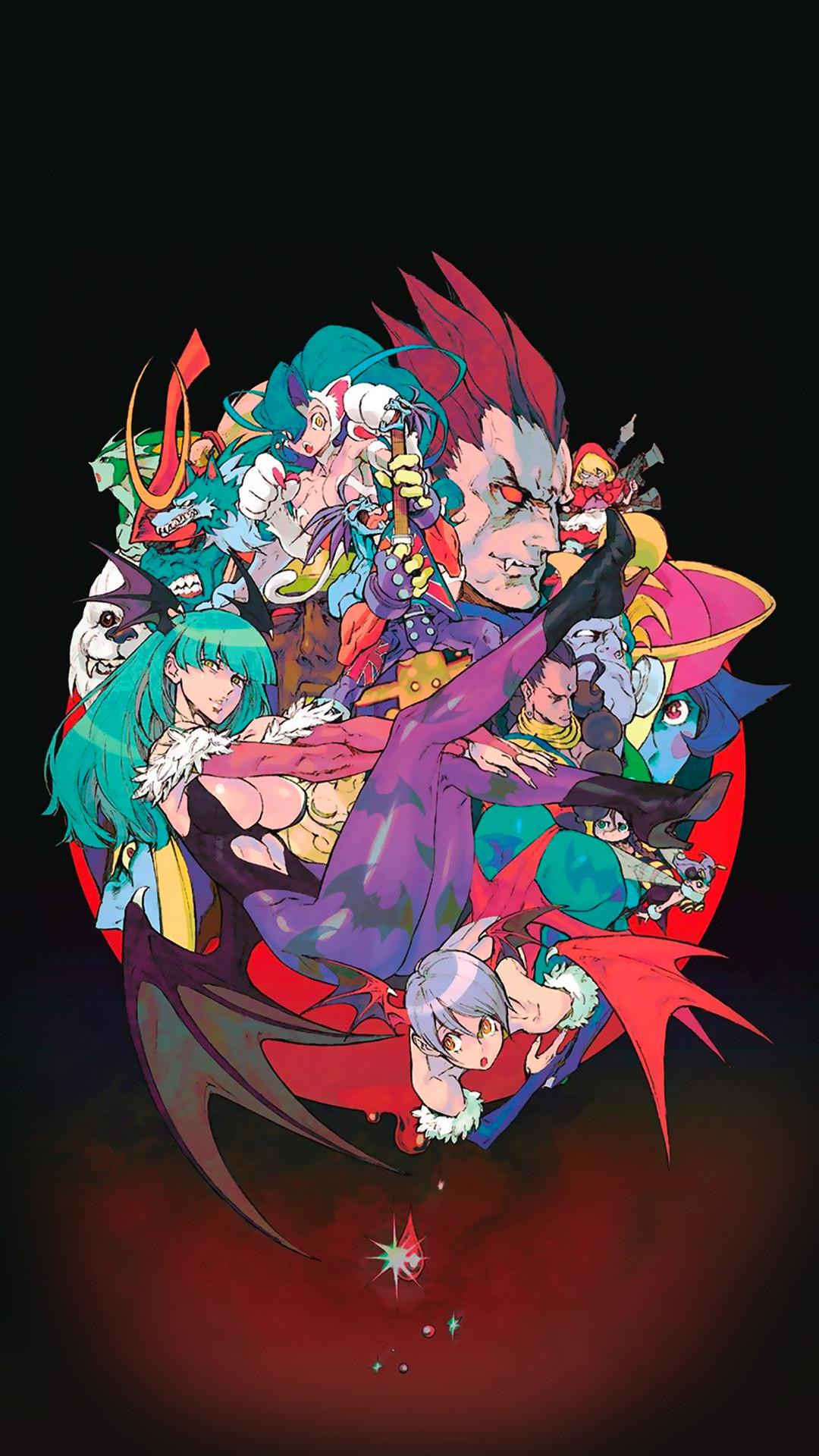 1080x1920 Darkstalkers Artwork Version 2 Wallpaper. Cat with Monocle