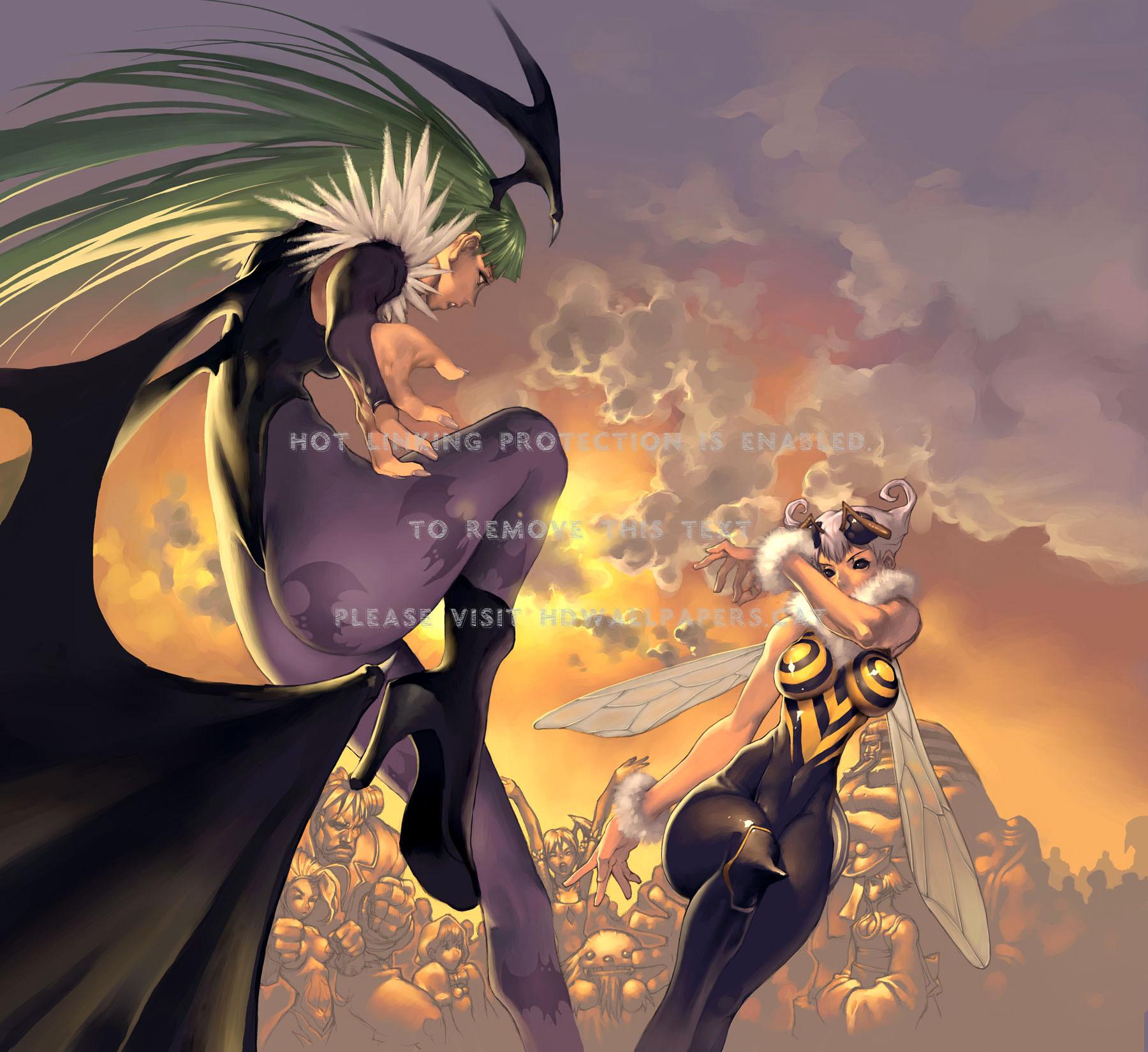 1800x1650 morrigan darkstalkers girls games anime
