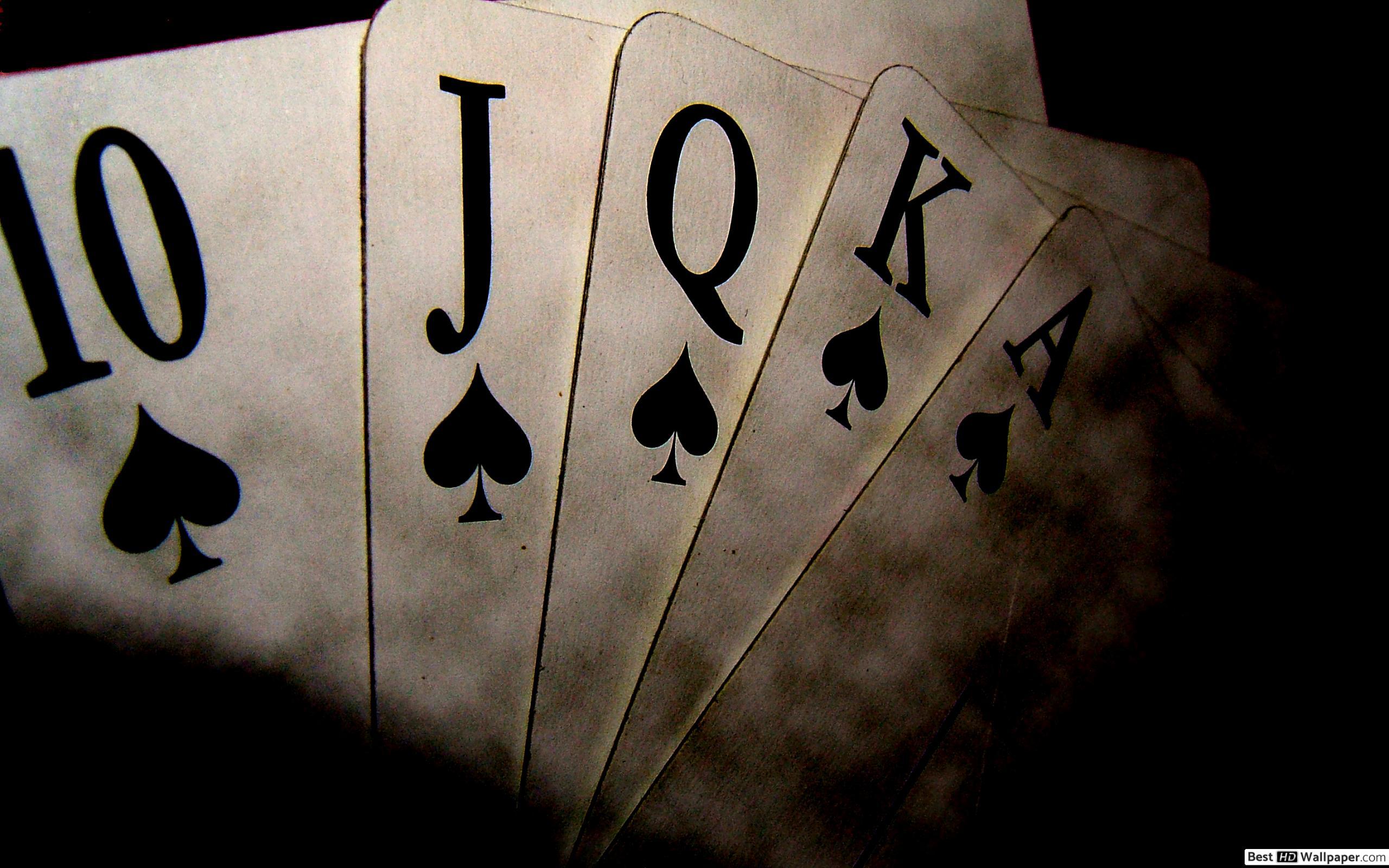 2560x1600 Straight Royal Flush HD wallpaper download