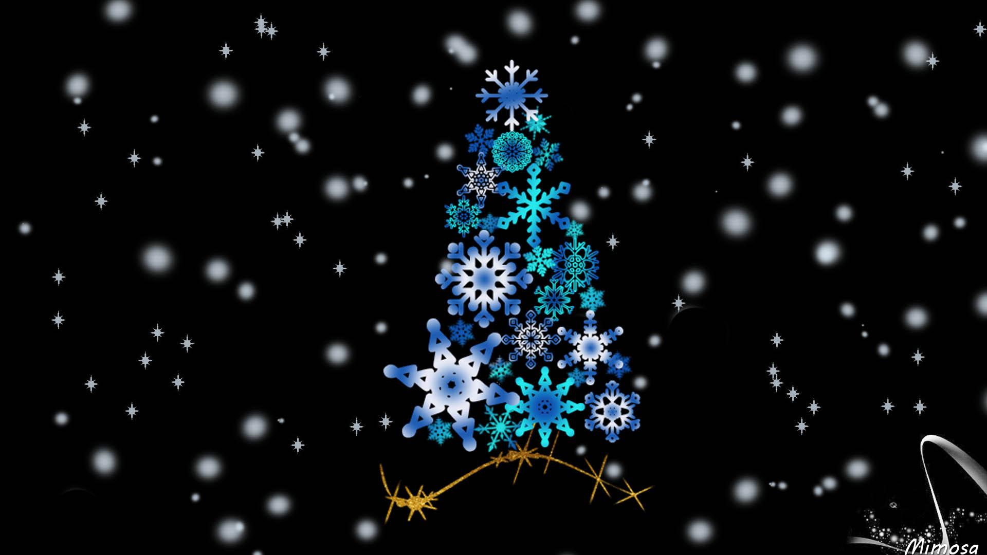 1920x1080 1920x1080 Star, Holiday, Abstract, Snowflake, Blue, Christmas Tree, Artistic, Black, Christmas wallpaper JPG