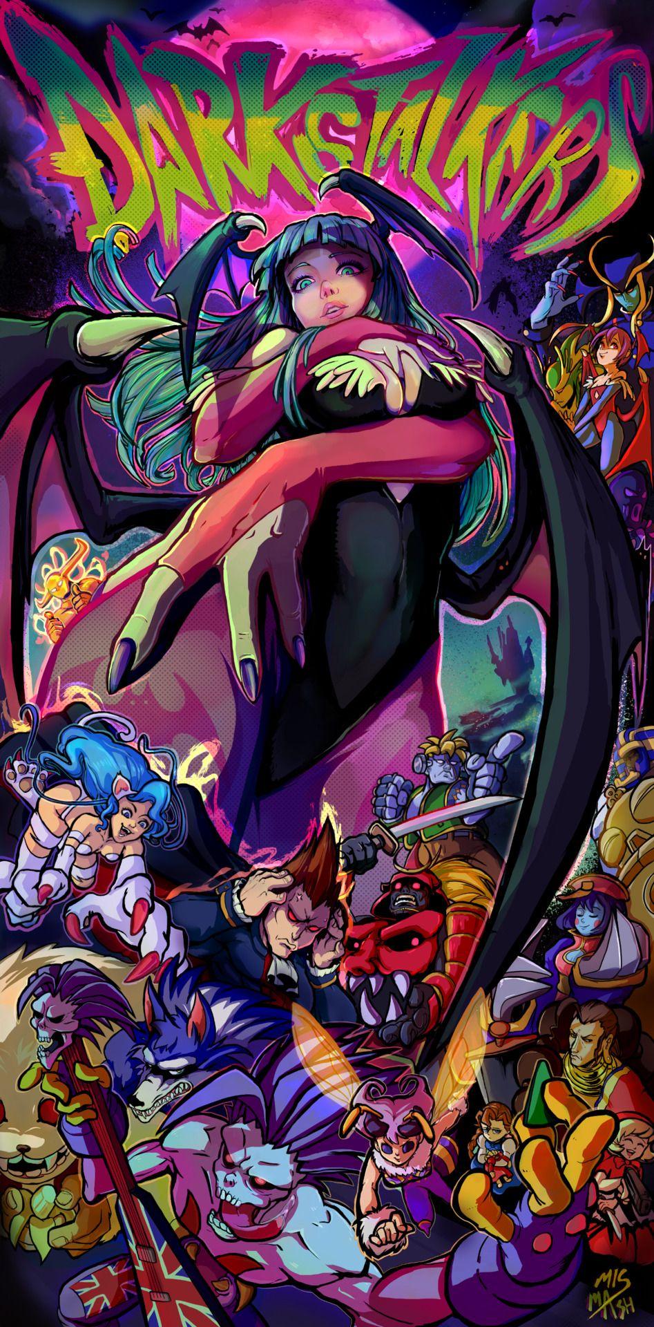 947x1920 Darkstalkers. Capcom art, Game art, Dragon ball art