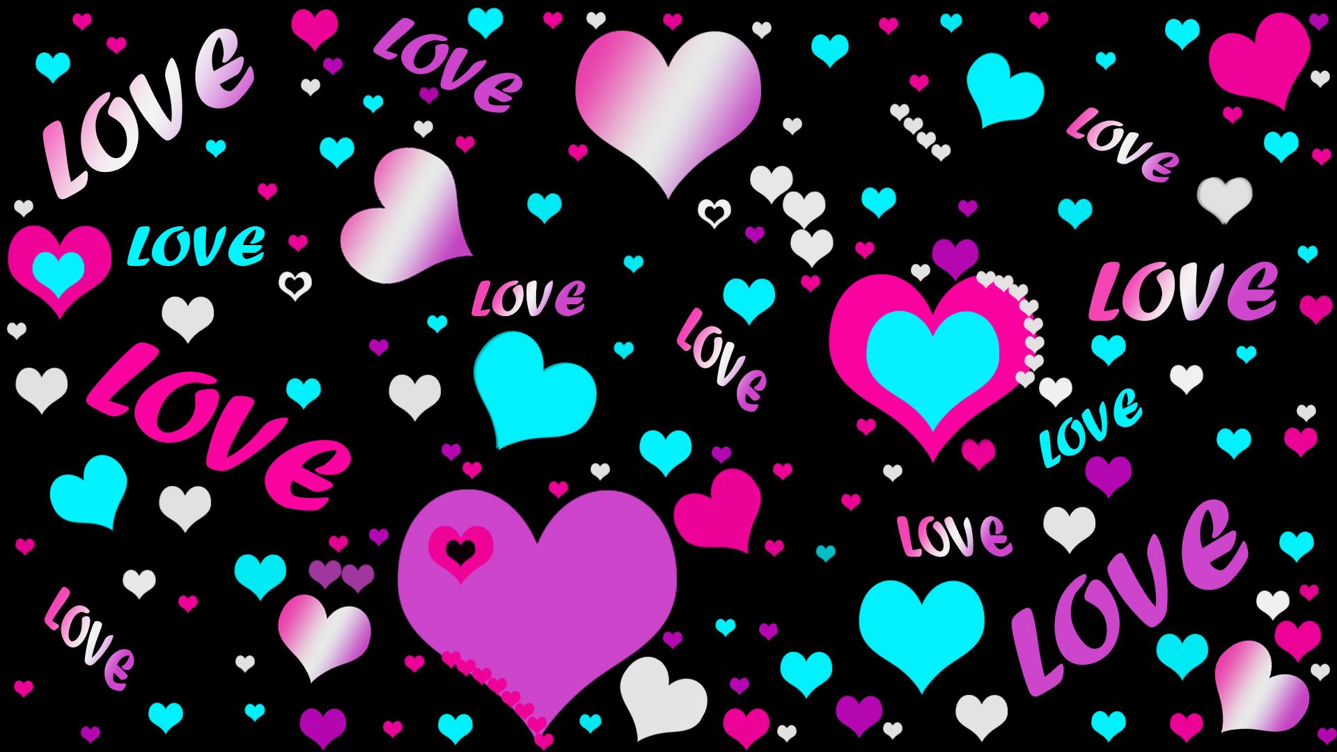 1920x1080 Abstract Artistic Colorful Heart Holiday Love Valentine 039 S Day Wallpaper:1920x1080