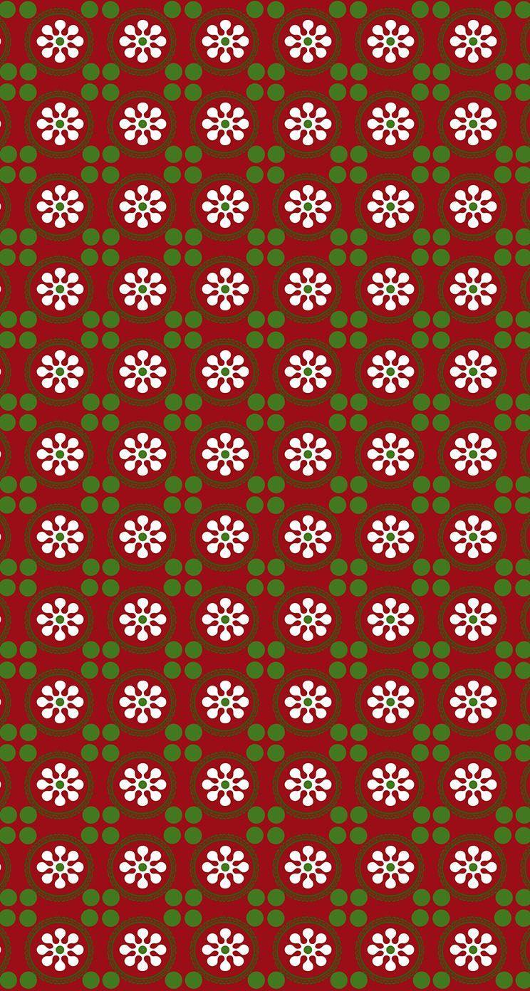 744x1392 Christmas Wrapping Paper Wallpaper