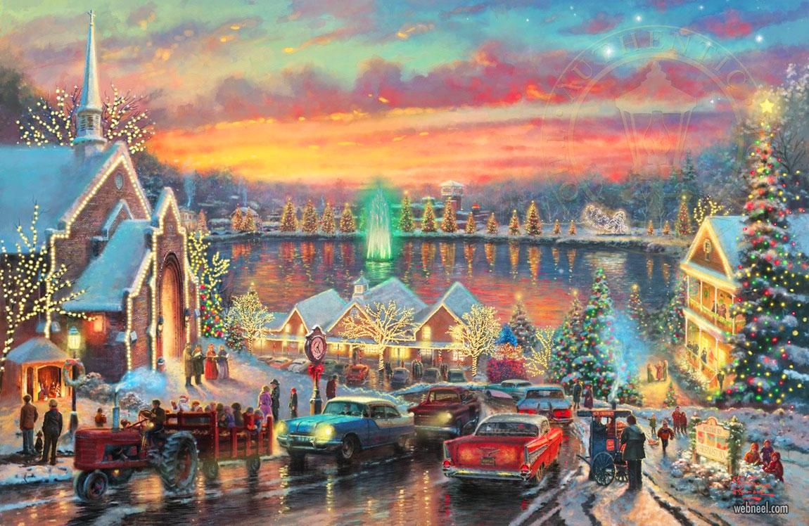 1150x748 Beautiful Christmas Paintings for your inspiration