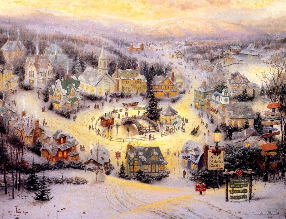 1200x922 Beautiful Christmas Paintings for your inspiration