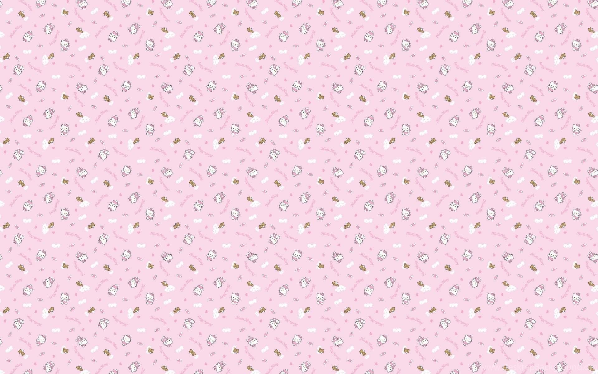 1920x1200 Background Pink Kitty Hello Computer Pixels Sanrio Widescreen. Desktop Background