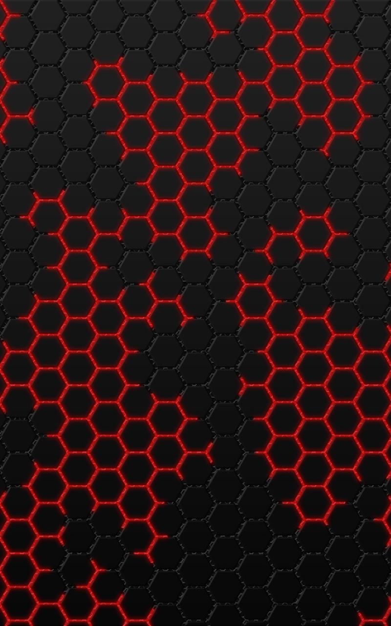 Red And Black Hexagon Wallpapers Top Free Red And Black Hexagon