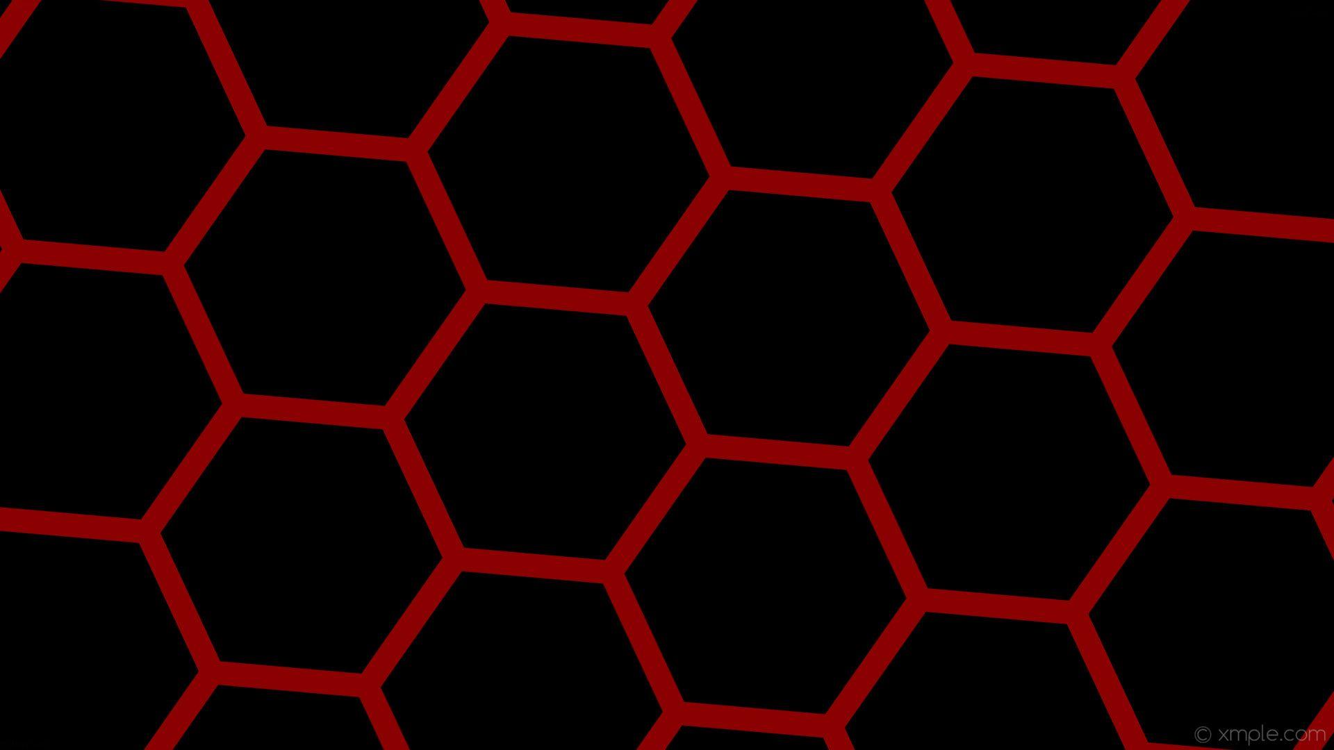 1920x1080 Red Hex Wallpaper