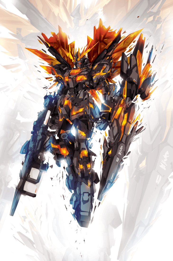 729x1097 Gundam 02 Banshee. Gundam wallpaper, Gundam art, Unicorn gundam