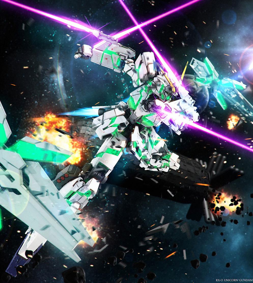 994x1110 RX 0 Unicorn Gundam And Banshee Final Battle Ver Wallpaper Image Kits Collection News And Reviews