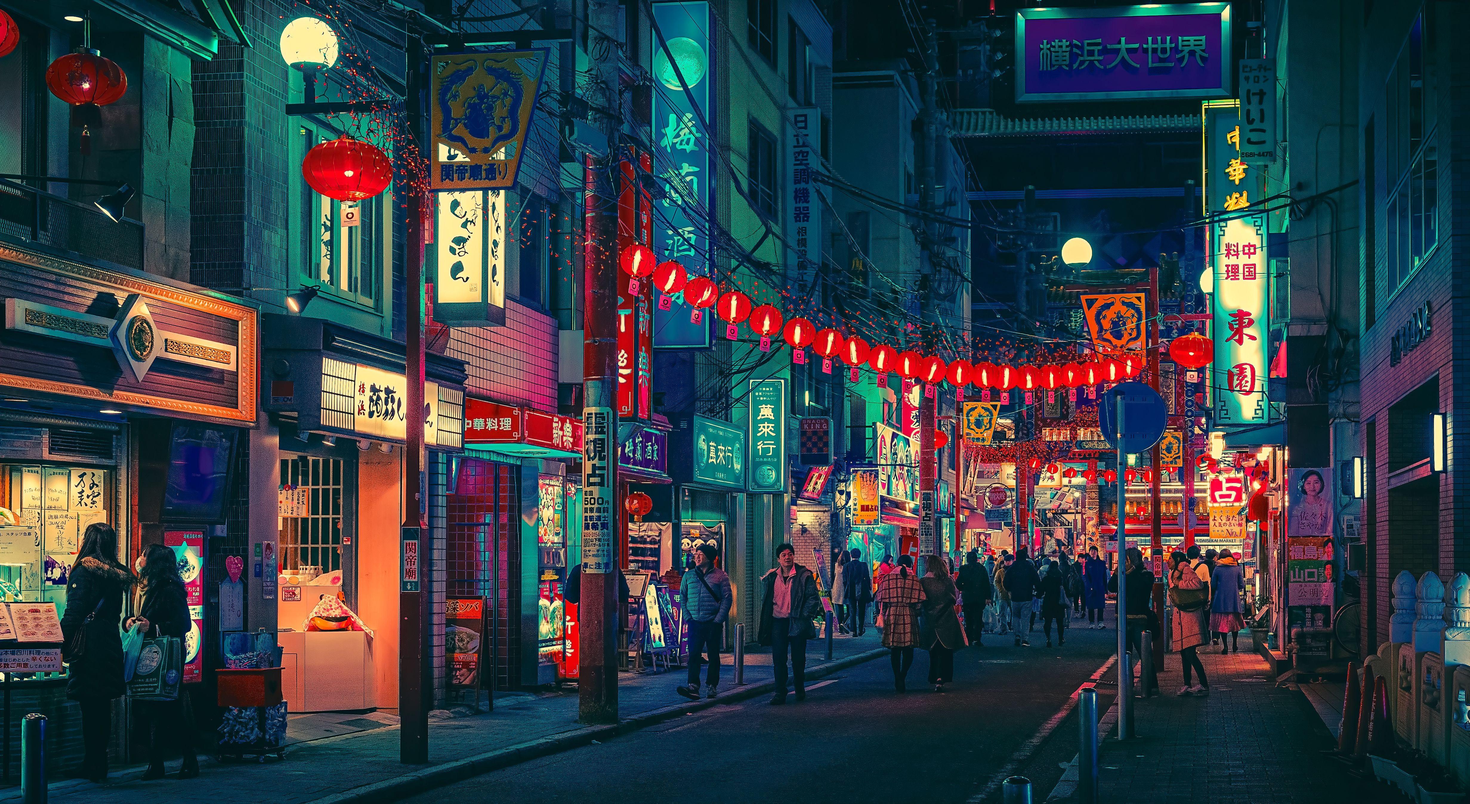 4928x2696 Japan Desktop Retro Wallpaper