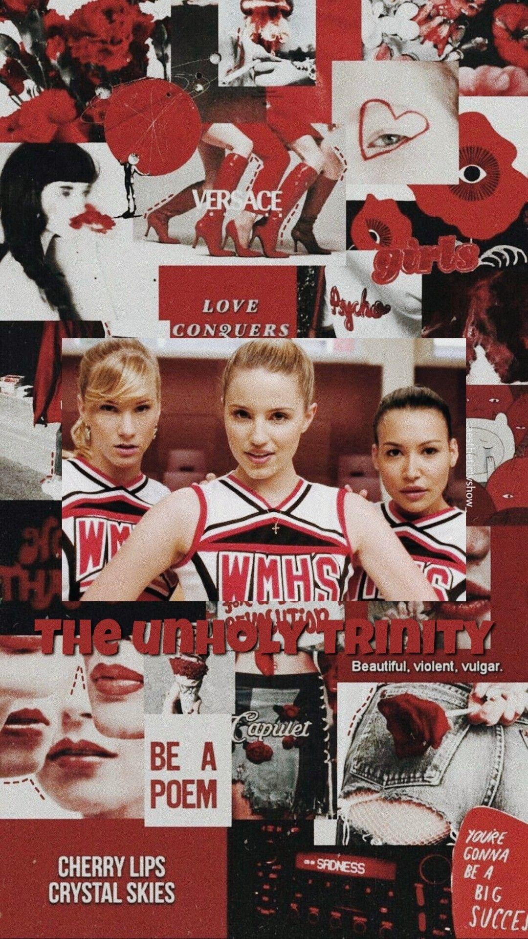 1080x1919 Glee The unholy trinity wallpaper. Glee funny, Glee cast, Glee videos