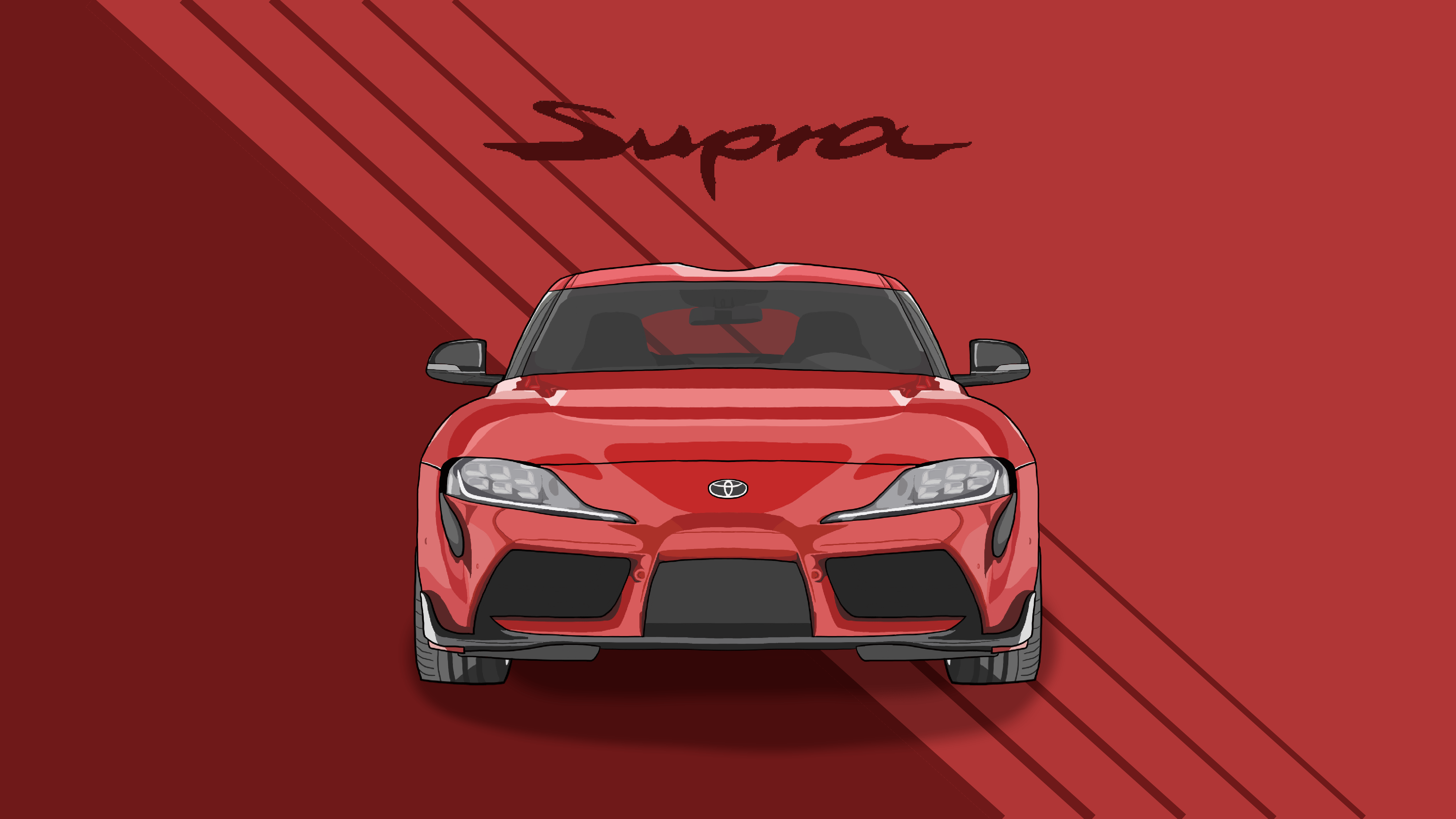 4800x2700 If anyone wants a desktop wallpaper of a 2019 Supra I drew, here it is. Mobile wallpaper in comlents!: JDM