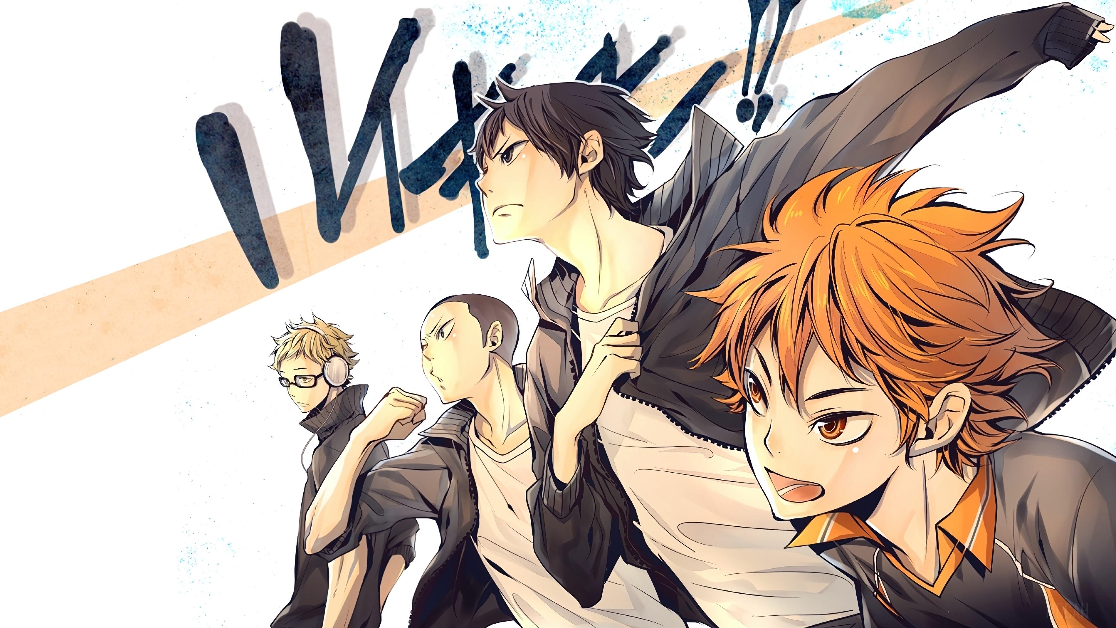 3840x2160 Haikyuu, Anime, Karasuno, Team, Shoyo Hinata, Tobio Kageyama, Kazuhito Narita, Kei Tsukishima 4k wallpaper. Mocah HD Wallpaper