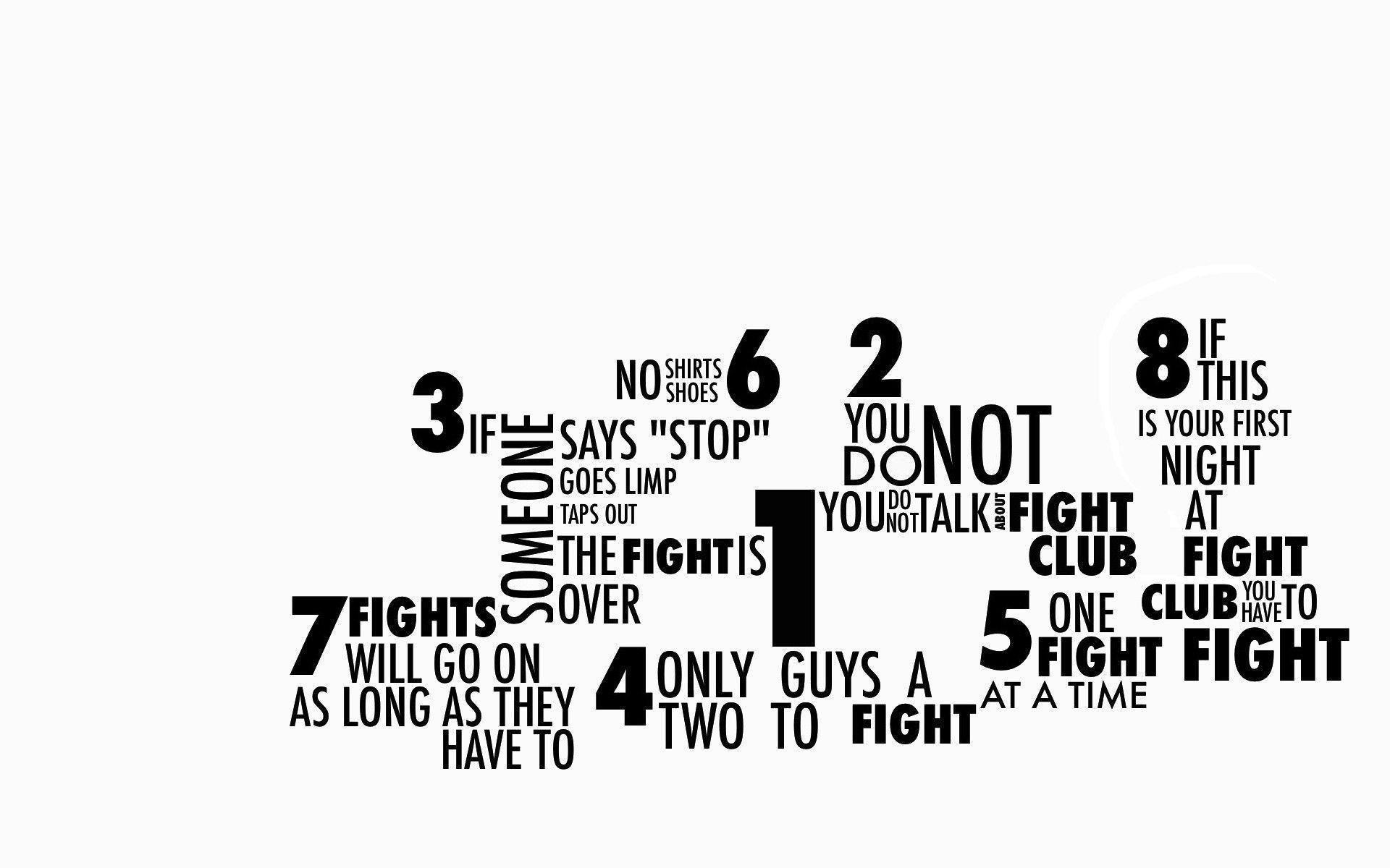 1920x1200 Fight Club Wallpaper. Fight club rules, Fight club, Fight