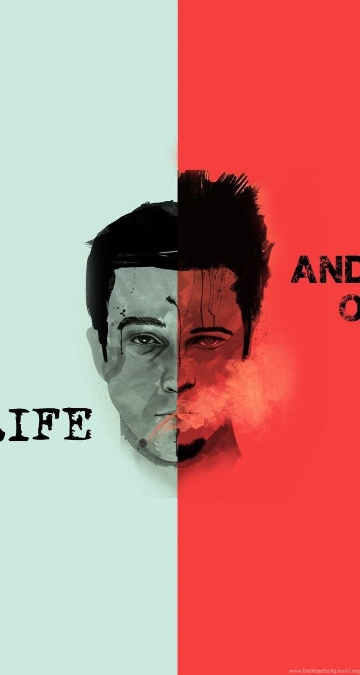 744x1392 Download Fight Club Quote HD Wallpaper For iPhone 5 / 5s. Desktop Background