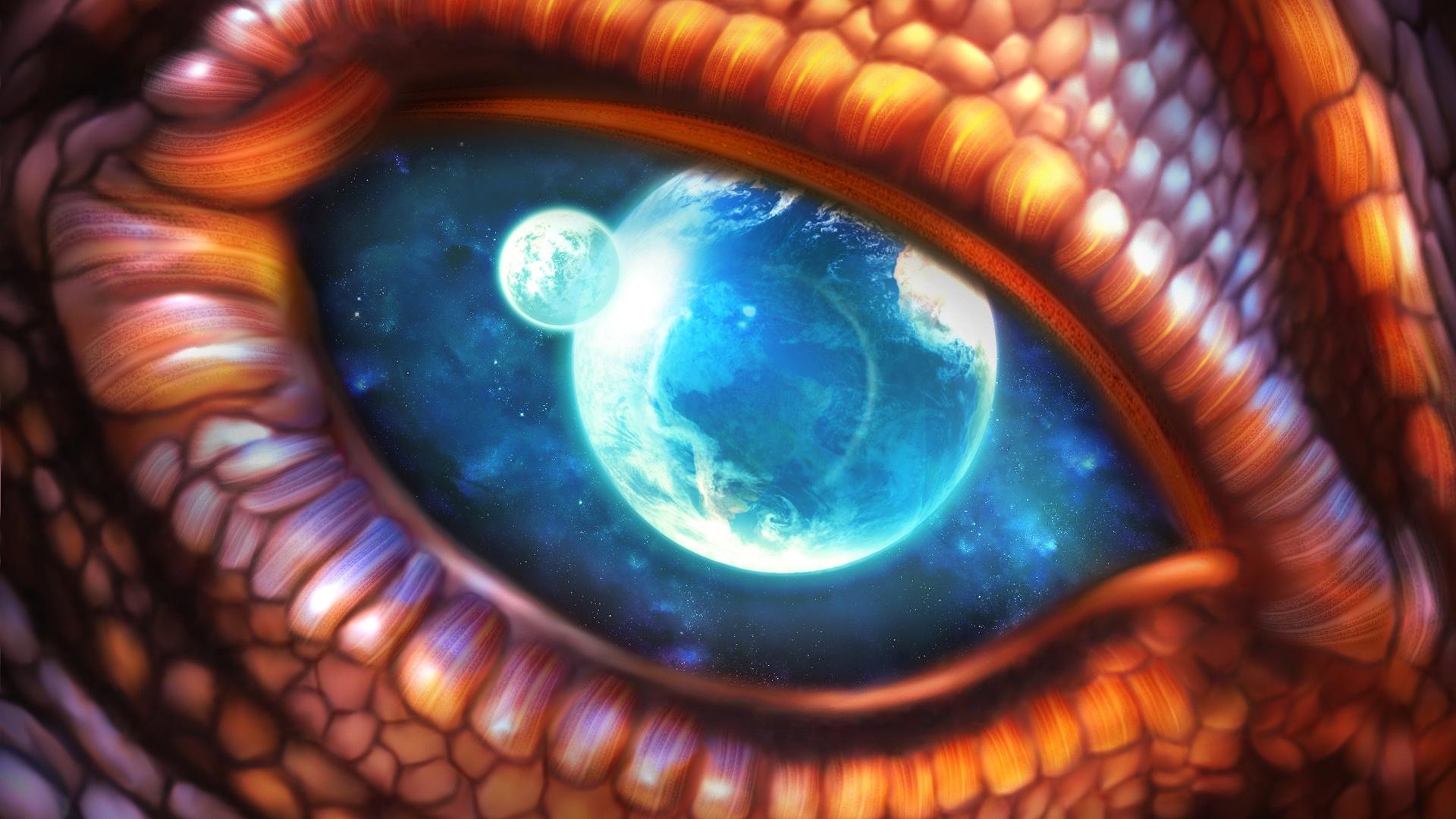 1920x1080 Dragon Eye Wallpaper in jpg format for free download