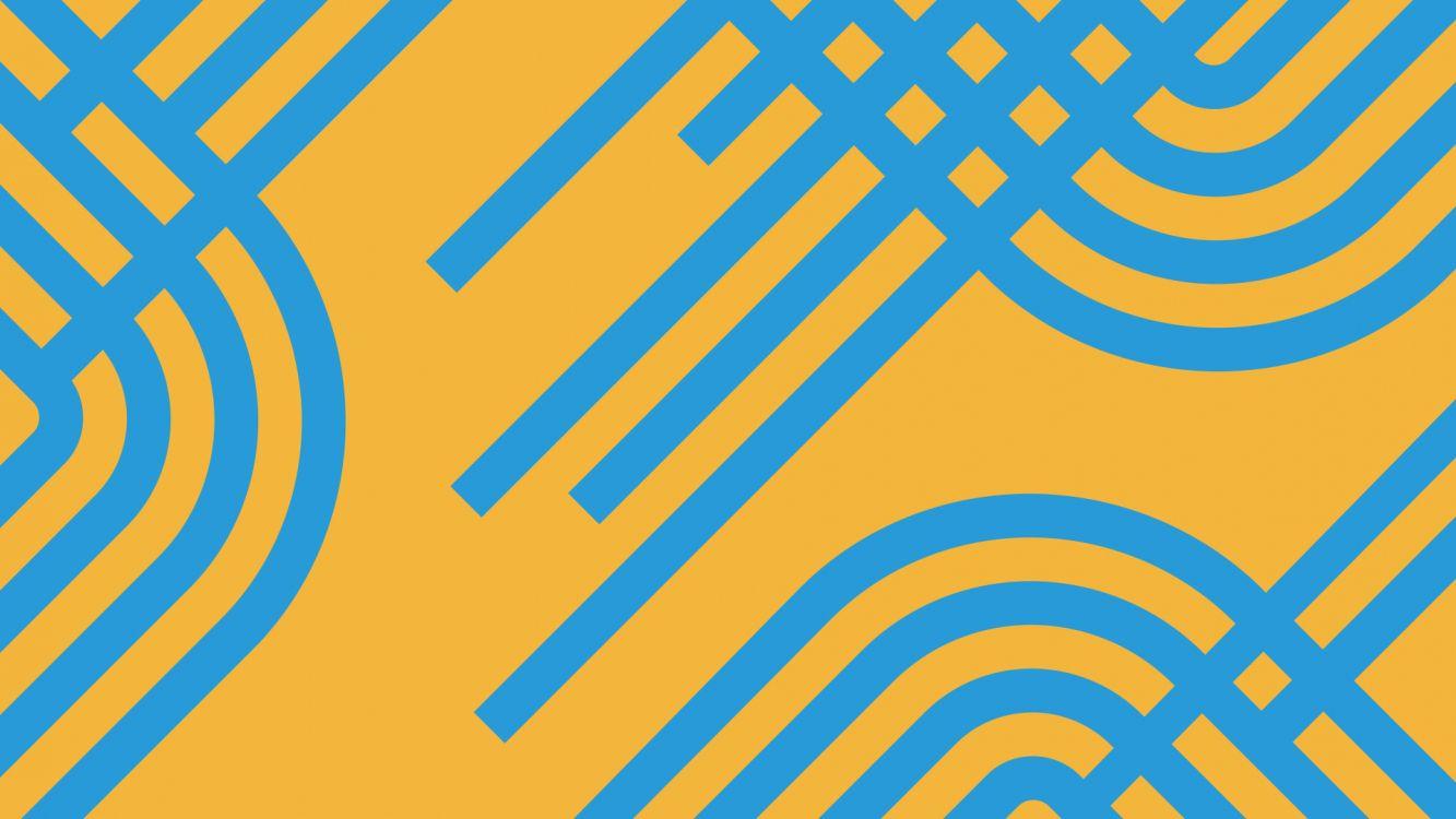 1333x750 Wallpaper Pattern, Graphic Design, Design, Flat Design, Blue, Background Free Image