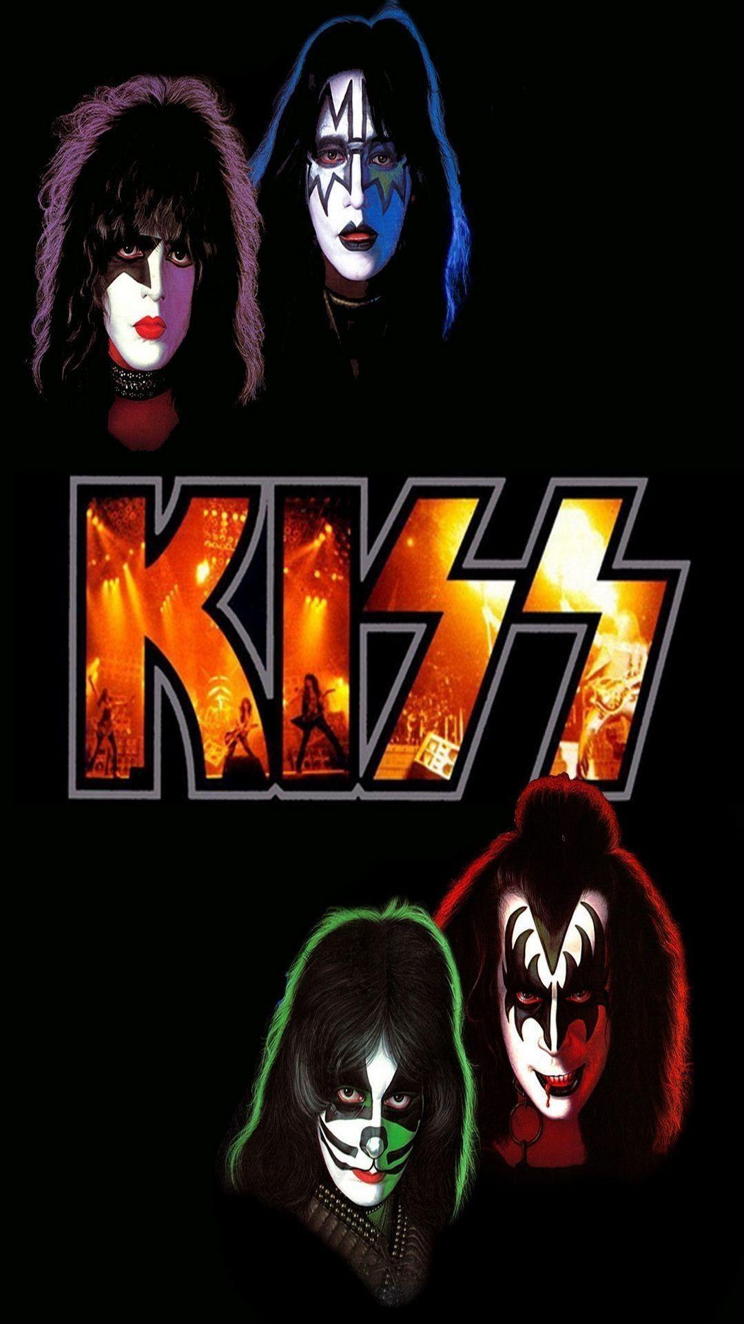 1080x1920 Kiss Band Wallpaper