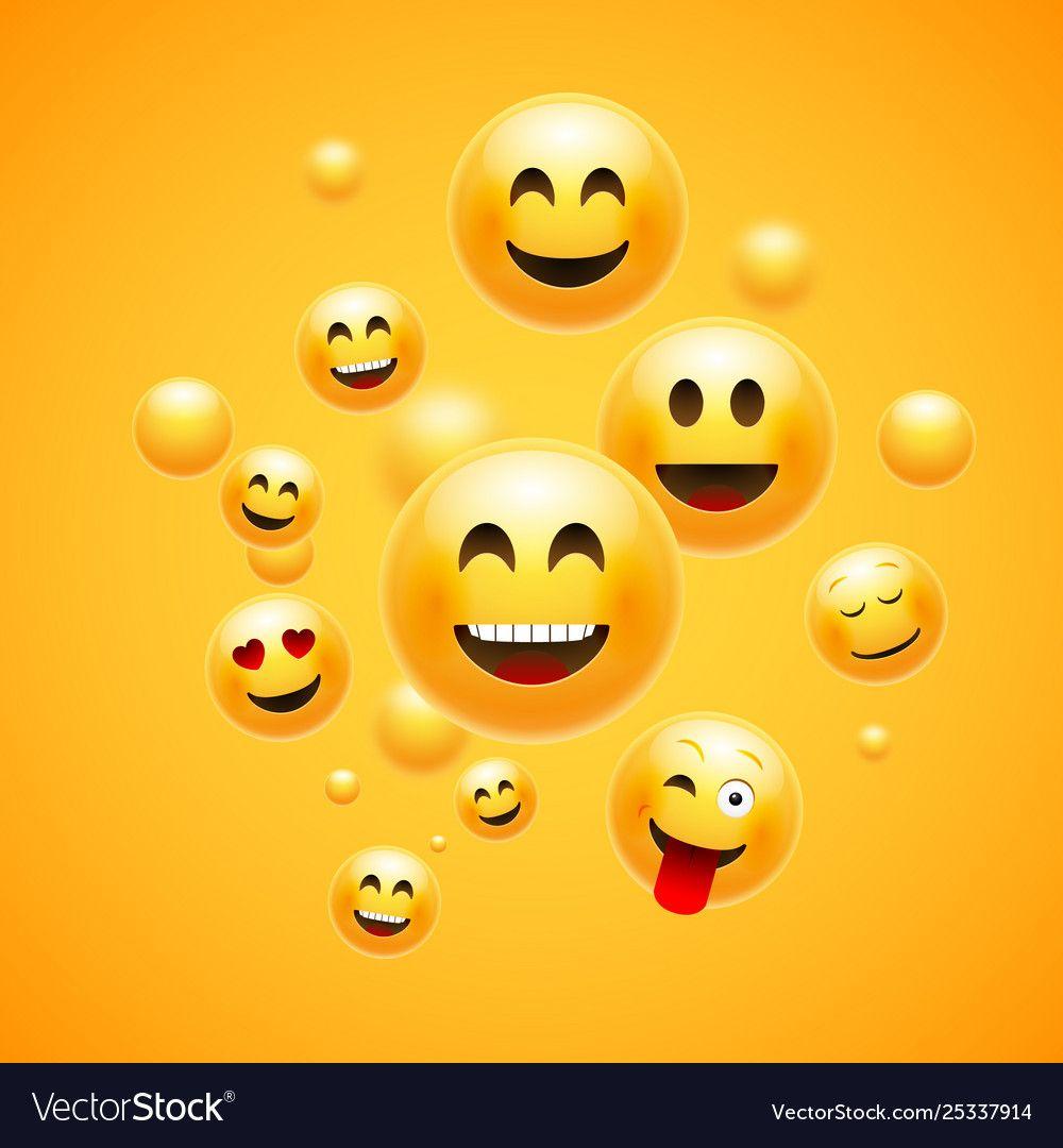 1000x1080 Emoji 3D emoticon background. Cartoon face group smiley happy friendship emoji funny design concept. Download a Free Prev. Cartoon face, Background cartoon, Emoji