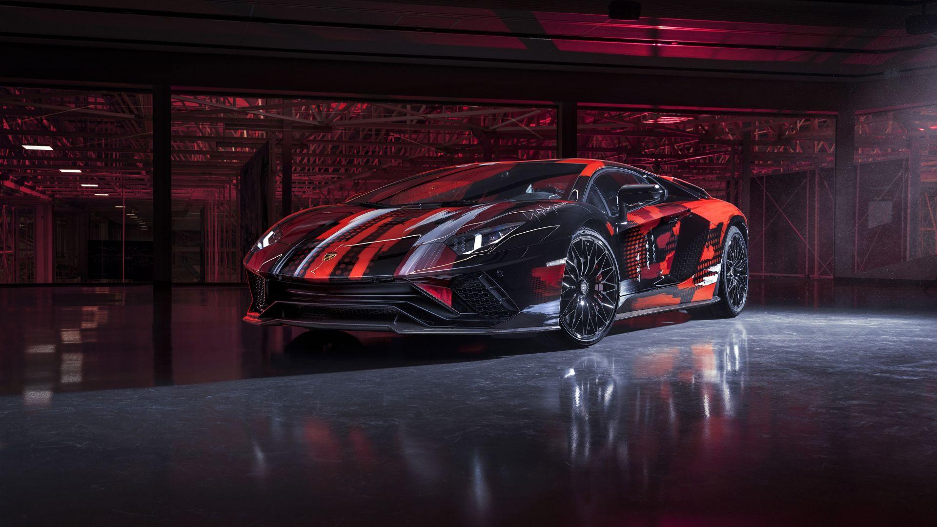 1920x1080 Desktop Wallpaper 2021 Lamborghini Aventador S, Sportcar, Black Red, HD Image, Picture, Background, 36c58b