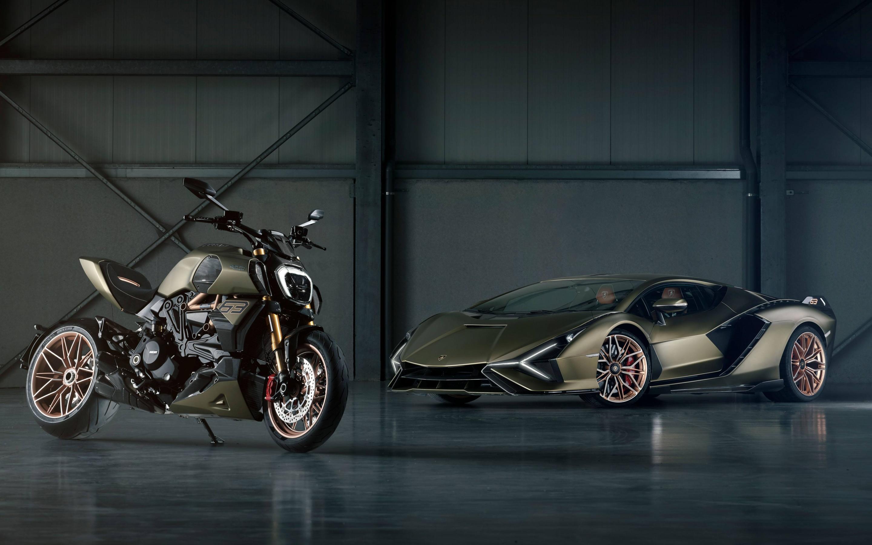 2880x1800 Ducati Diavel 1260 Lamborghini Wallpaper 4K, Lamborghini Sián FKP 5K, Cars
