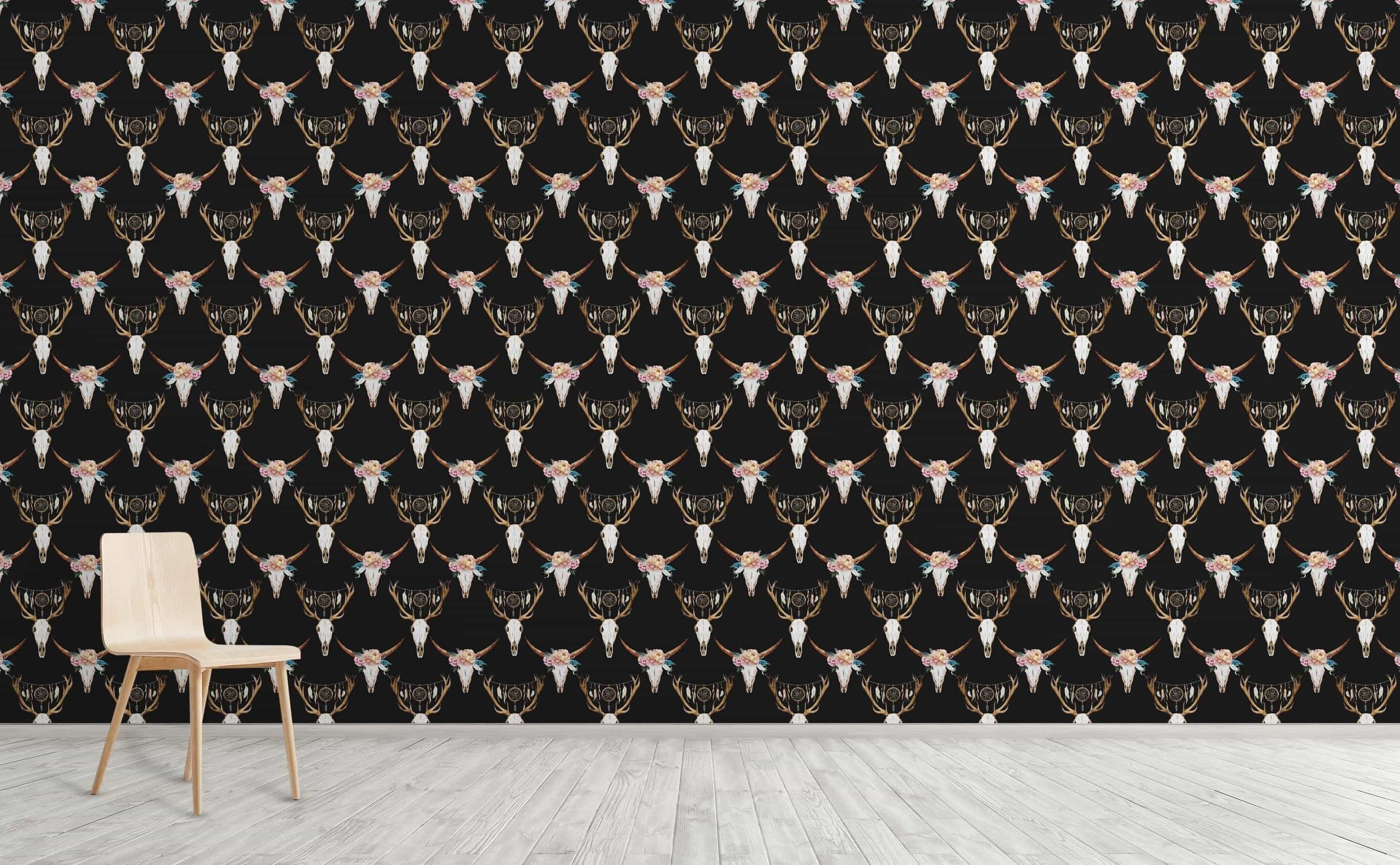 2880x1780 Cow & Deer Skulls Wallpaper for Walls