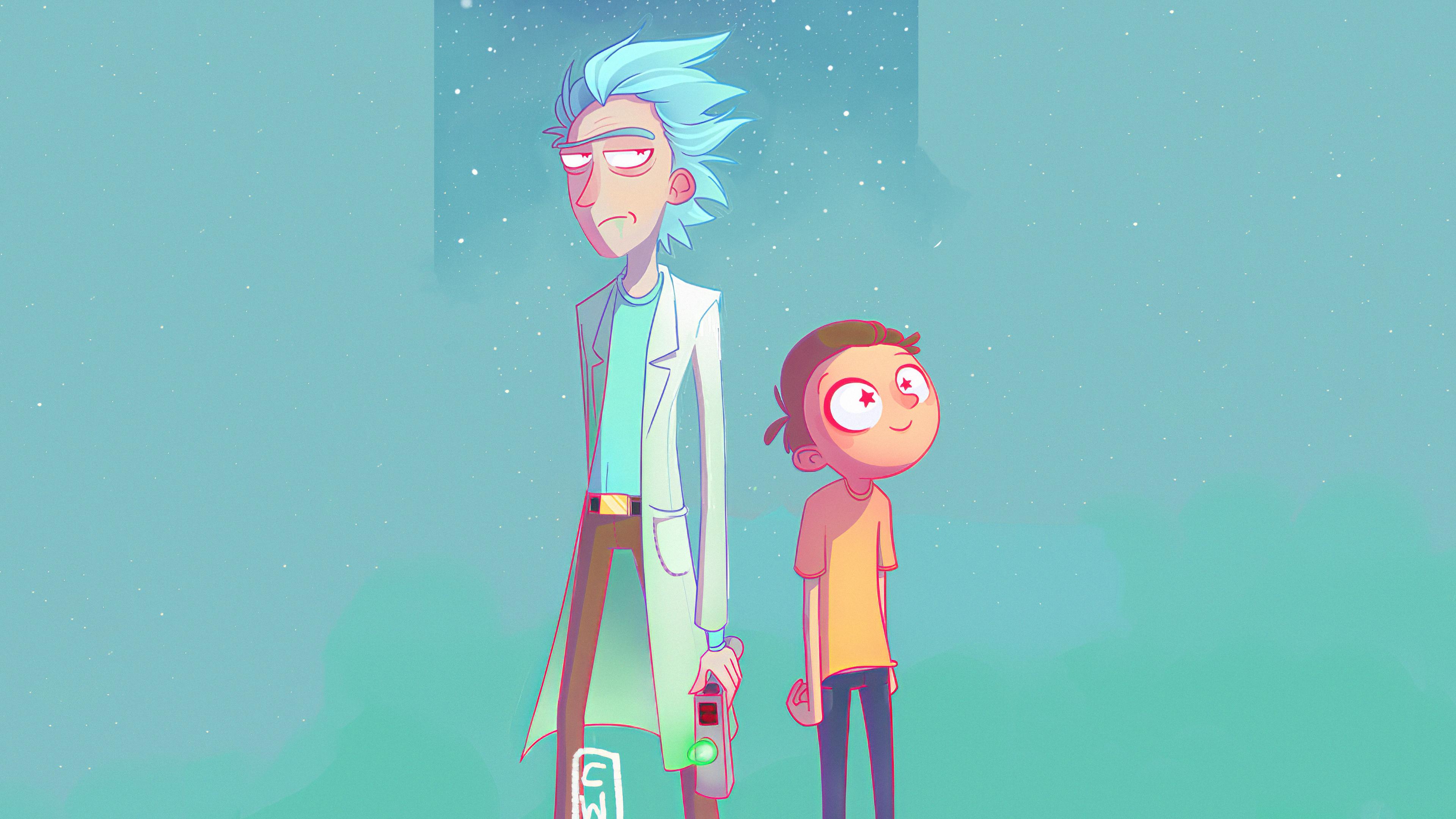 3840x2160 Wallpaper 4k Rick And Morty Art Wallpaper
