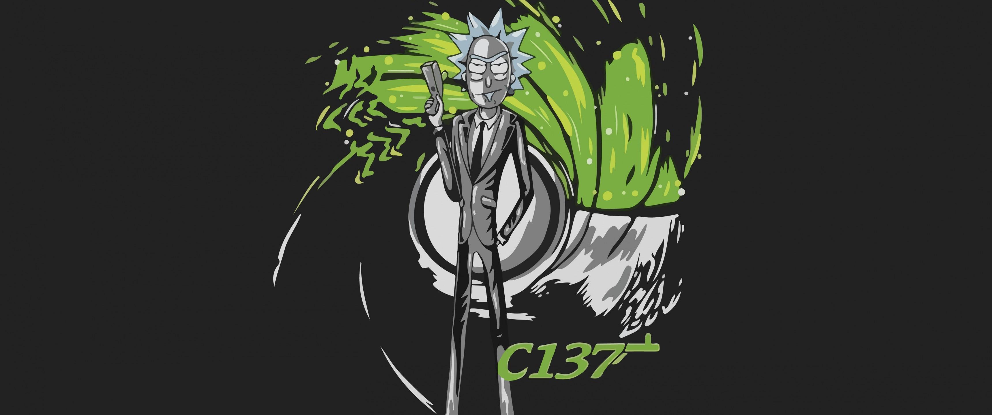 3440x1440 Download 3440x1440 Rick And Morty, Artwork, Tv Series, Rick Sanchez Wallpaper