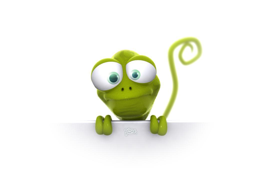 1024x768 Funny 3D Animated Desktop Wallpaper