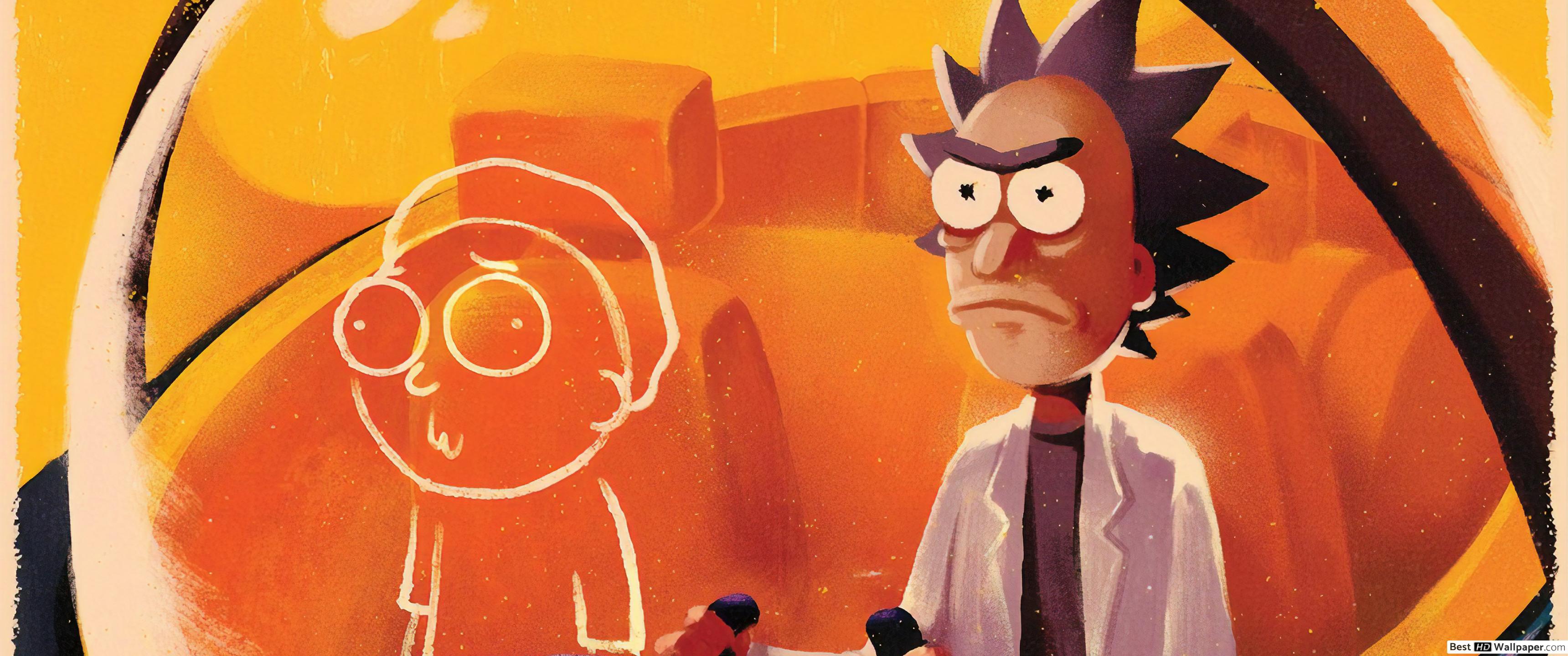3440x1440 Rick and Morty HD wallpaper download