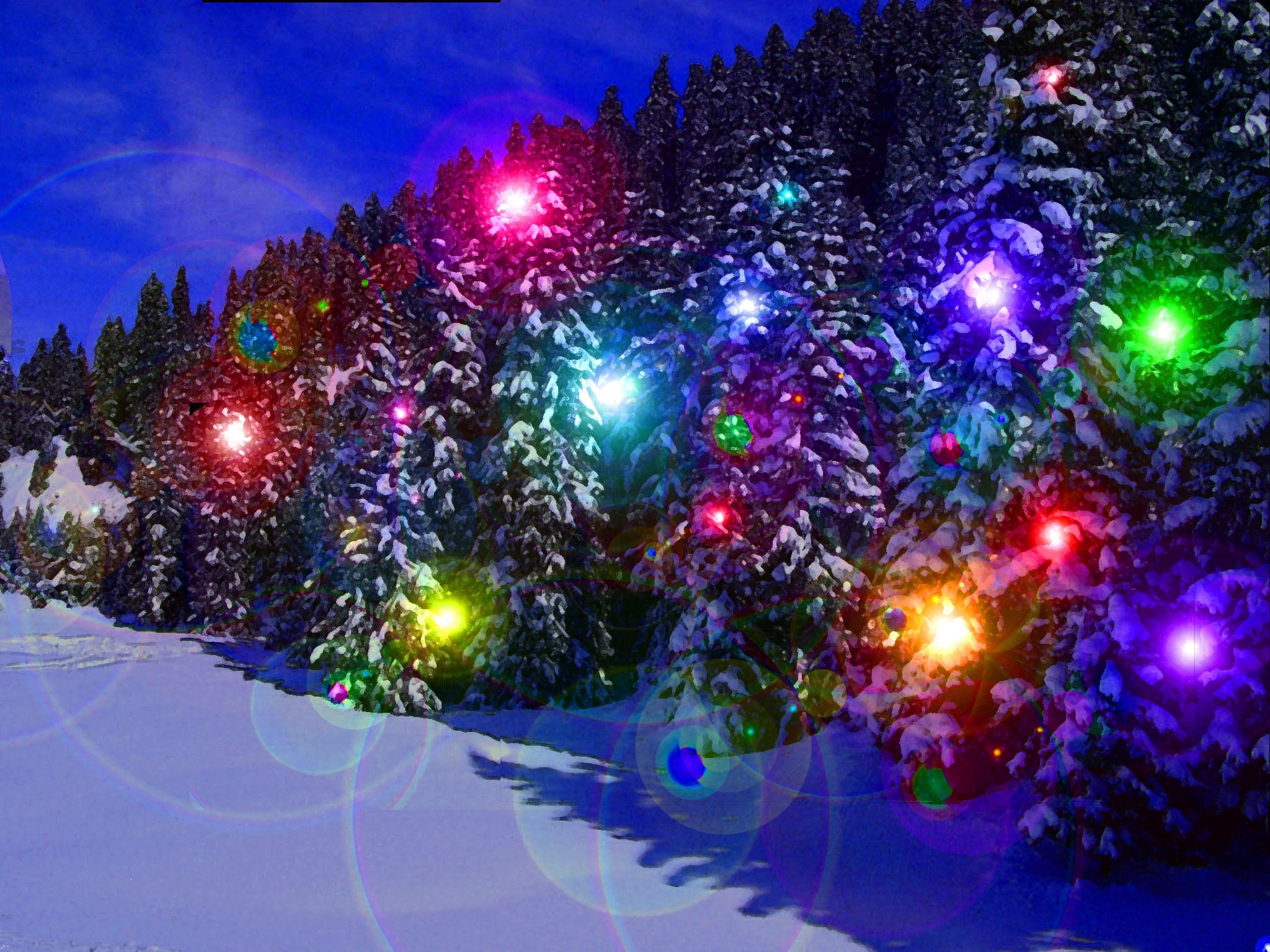 2048x1536 Christmas Lights Wallpaper