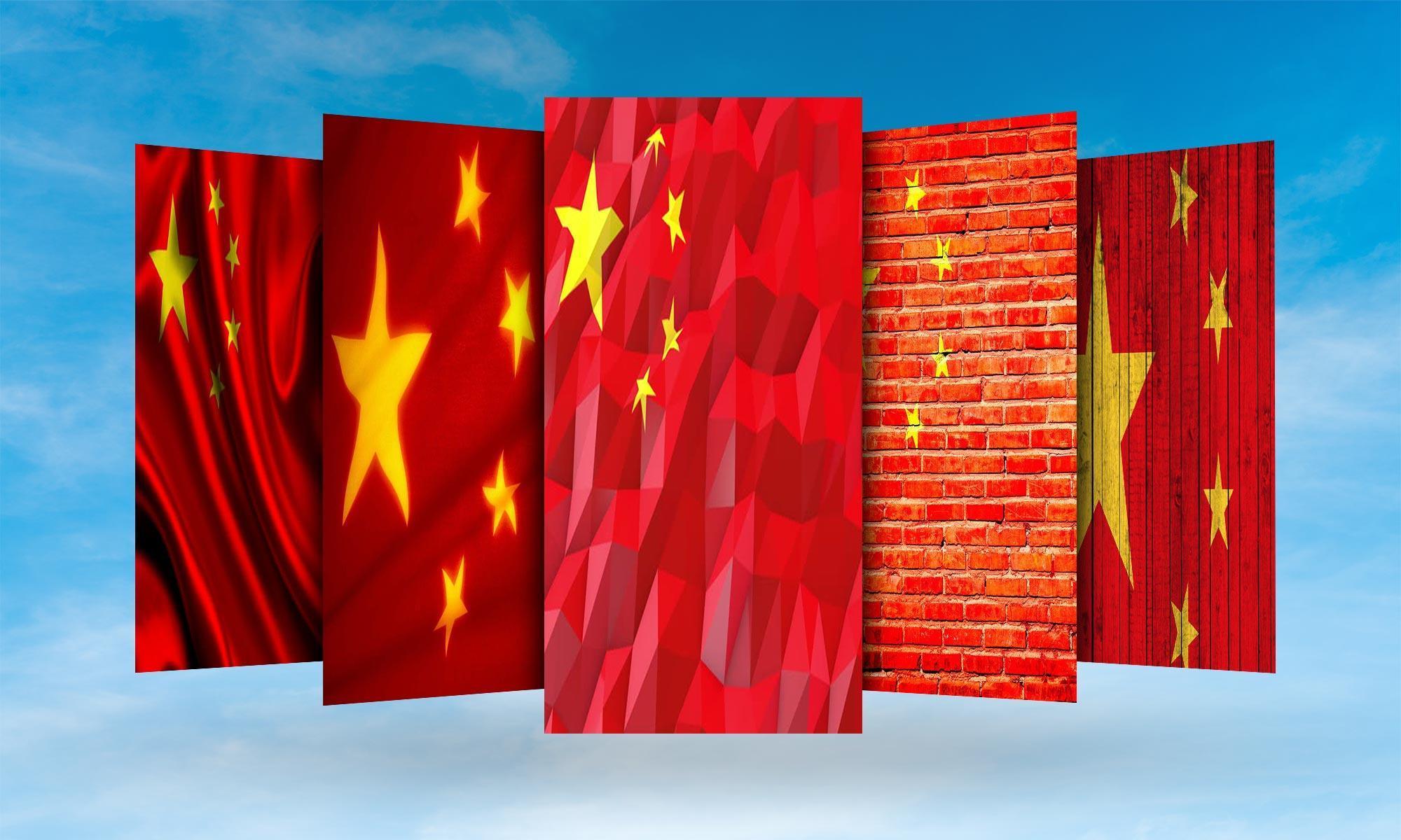 2000x1200 China Flag Wallpaper for Android