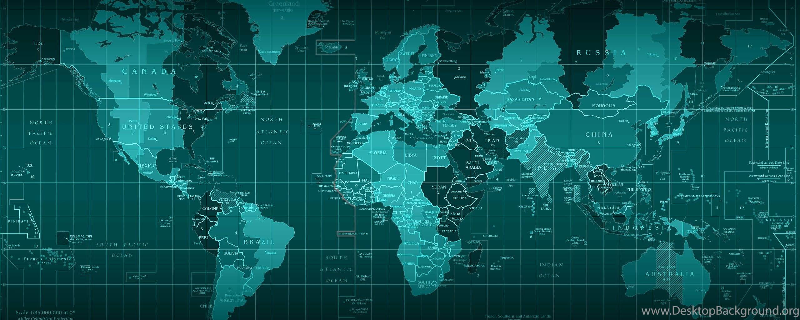 2560x1024 Map Wallpaper Background Desktop Background