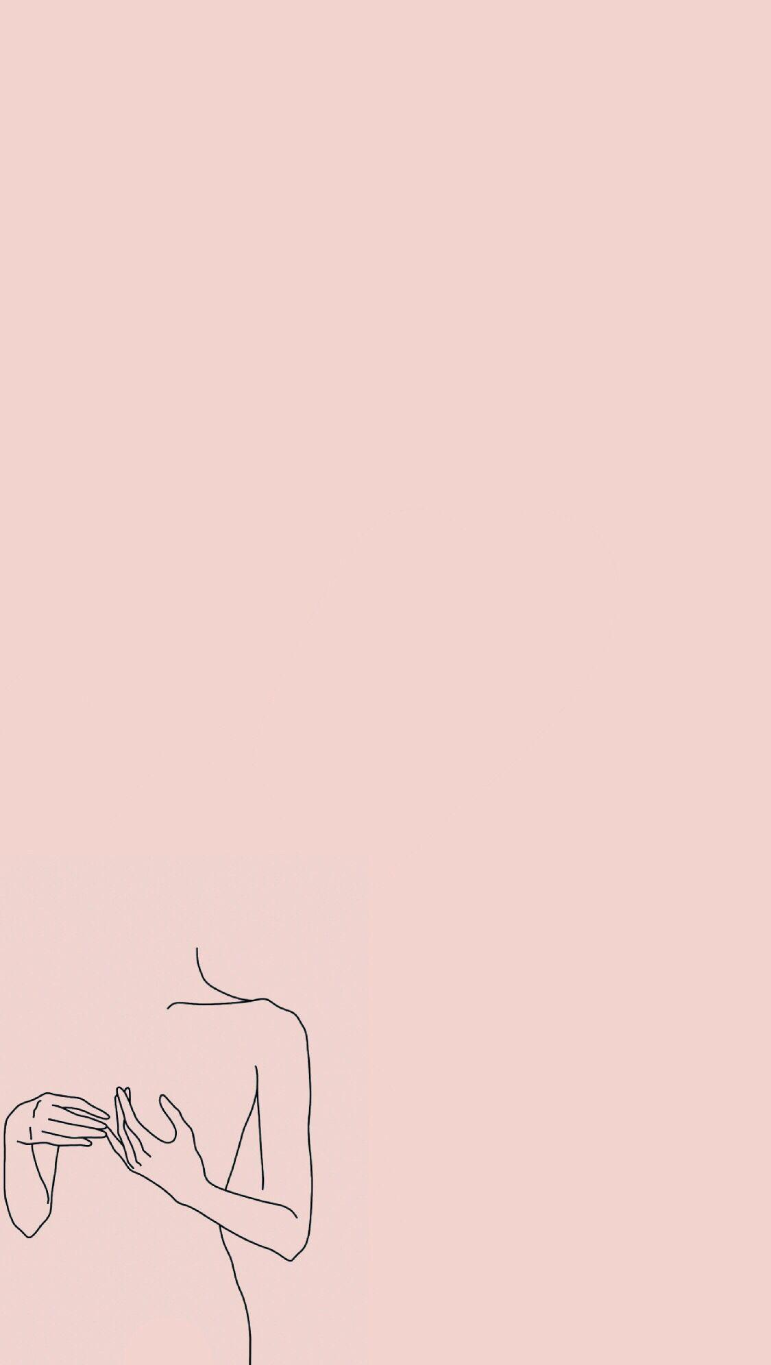 1125x1992 Minimalist Pink Wallpaper