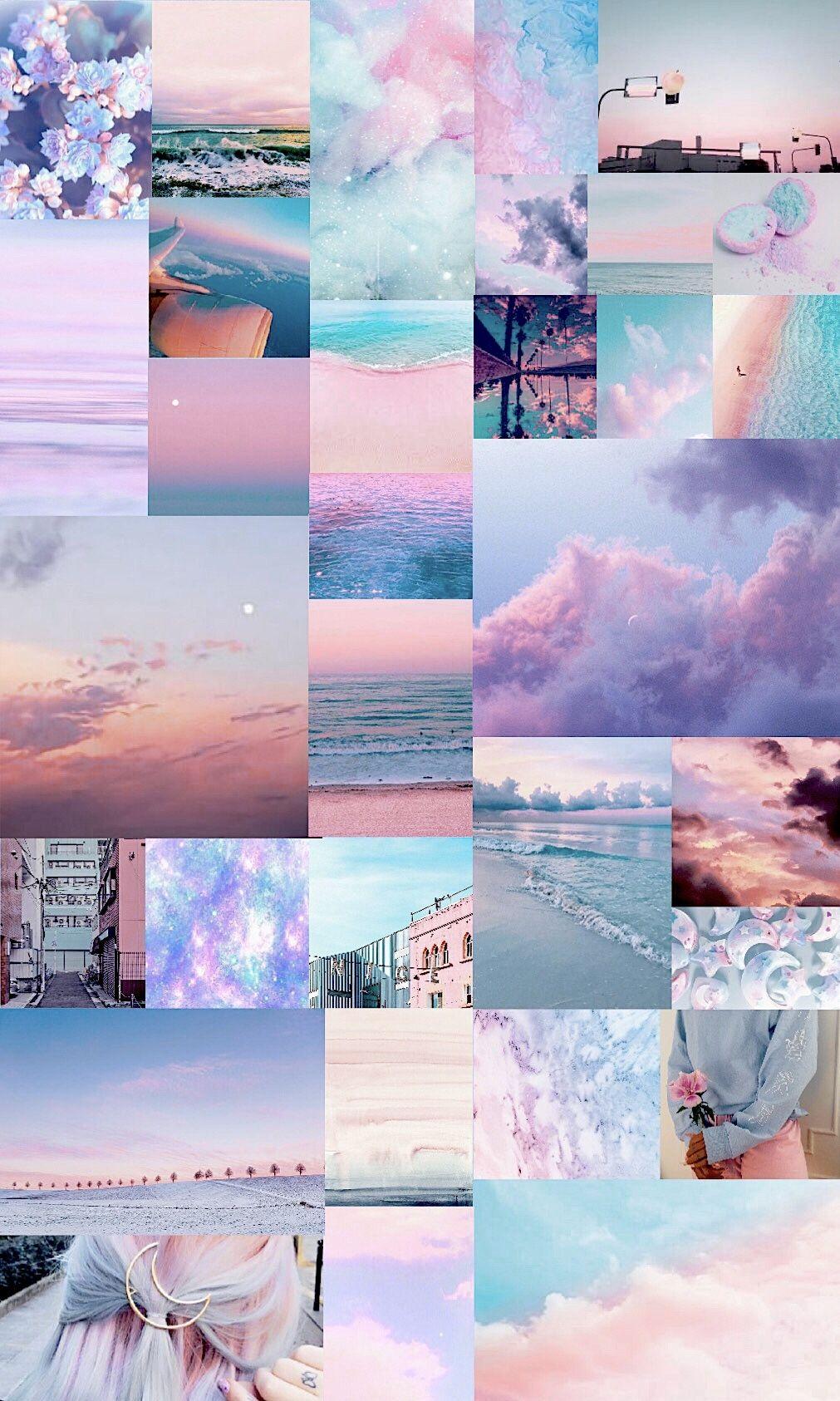 1011x1686 Pastel pink and blue wallpaper. Aesthetic wallpaper, iPhone wallpaper themes, Pretty wallpaper
