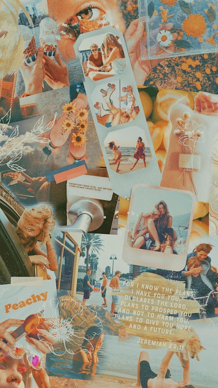 728x1294 Wallpaper HD: Vintage, Aesthetic, Collage, Wallpaper, Wallpaper