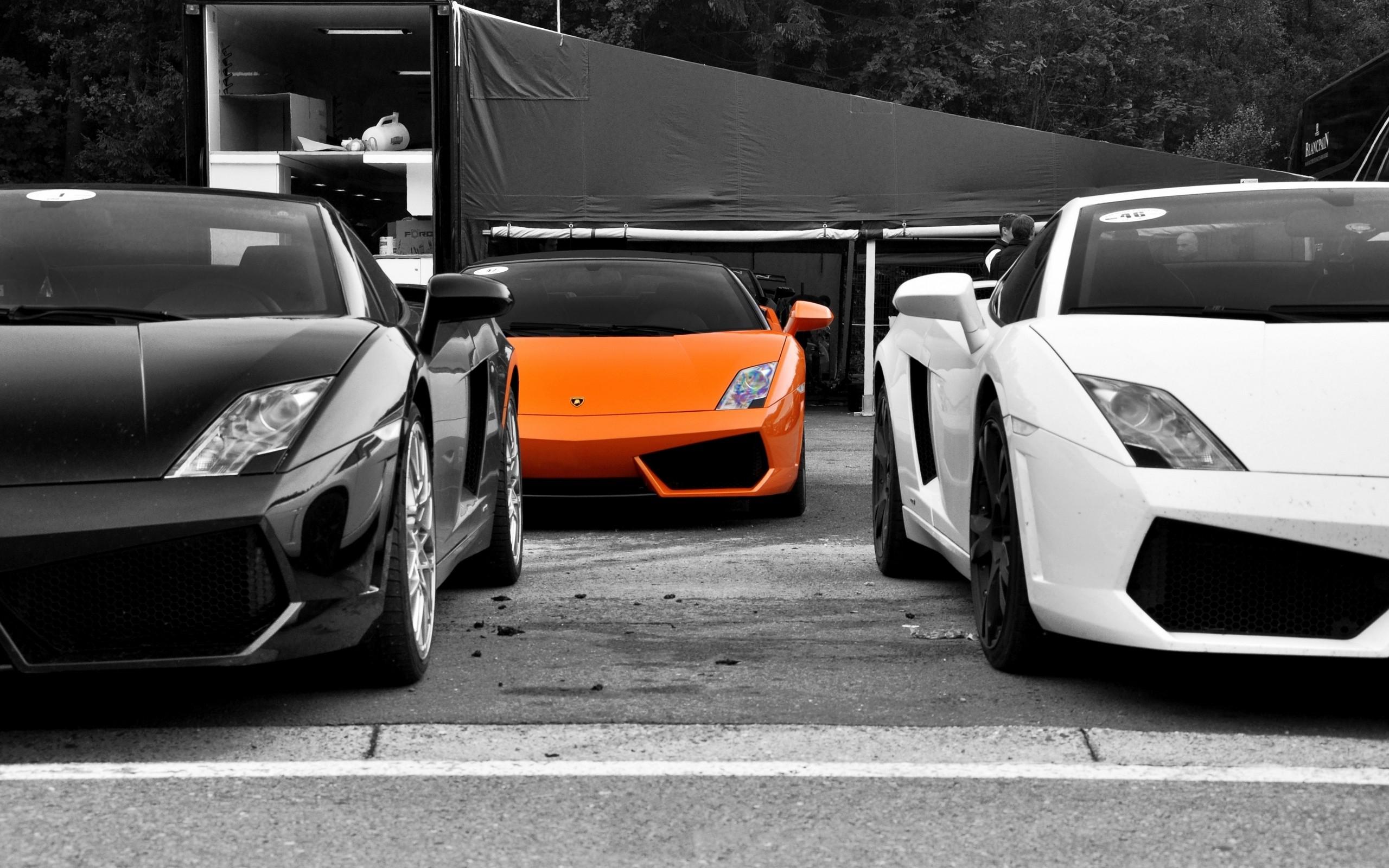 2560x1600 Download Wallpaper, Download black white cars selective coloring lamborghini gallardo orange cars 2560x1600 wallpaper Wallpaper –Free Wallpaper Download