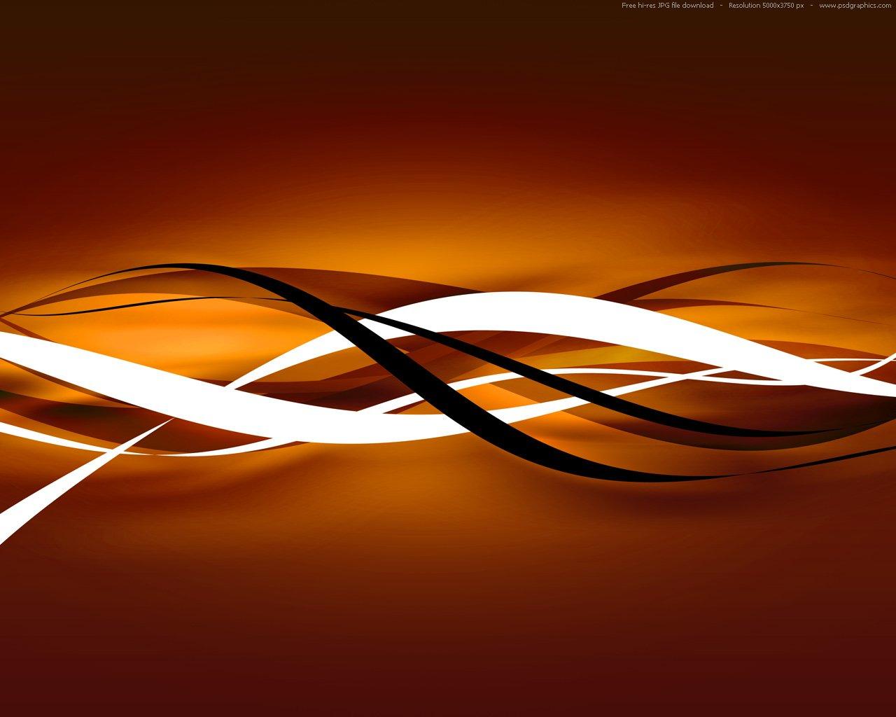 1280x1024 Orange and Black Wallpaper