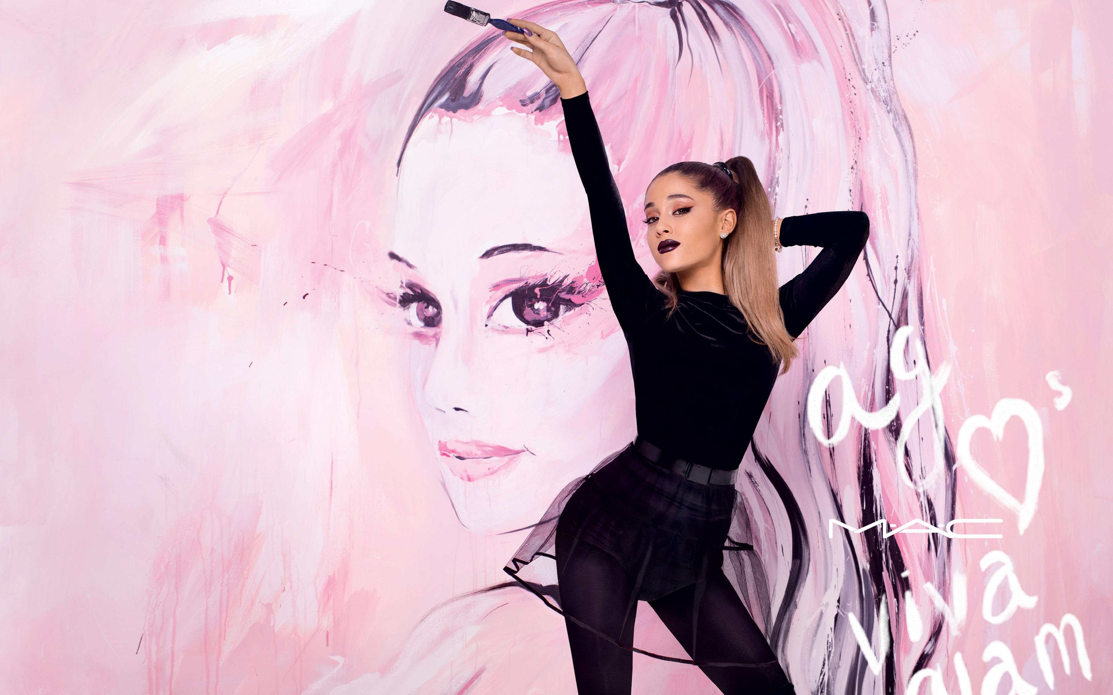 3840x2400 Download wallpaper Ariana Grande, 4k, superstars, makeup, beauty, american singer for desktop with resolution 3840x2400. High Quality HD picture wallpaper